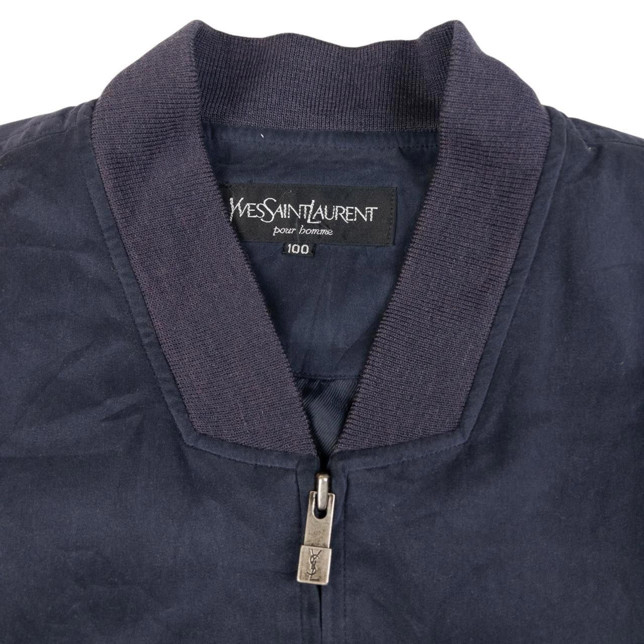 Yves Saint Laurent Vintage YSL Yves Saint Laurent Bomber Jacket Size L Size US L / EU 52-54 / 3 - 3 Thumbnail