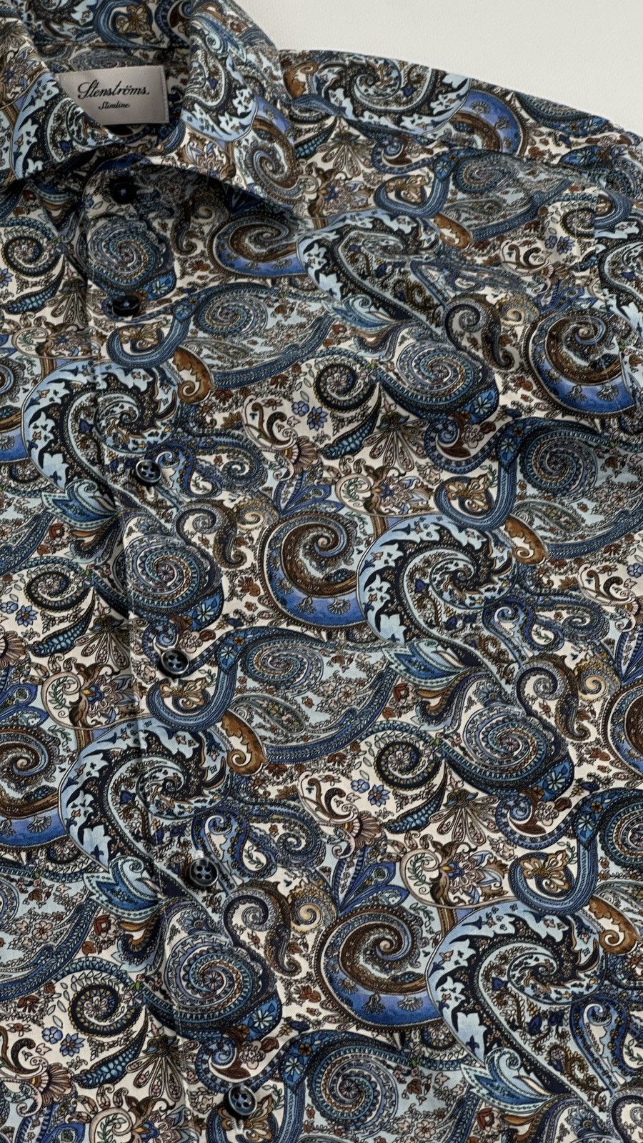 Strenstroms Stenstroms Paisley Dress Button Up Shir Size 38S - 4 Thumbnail