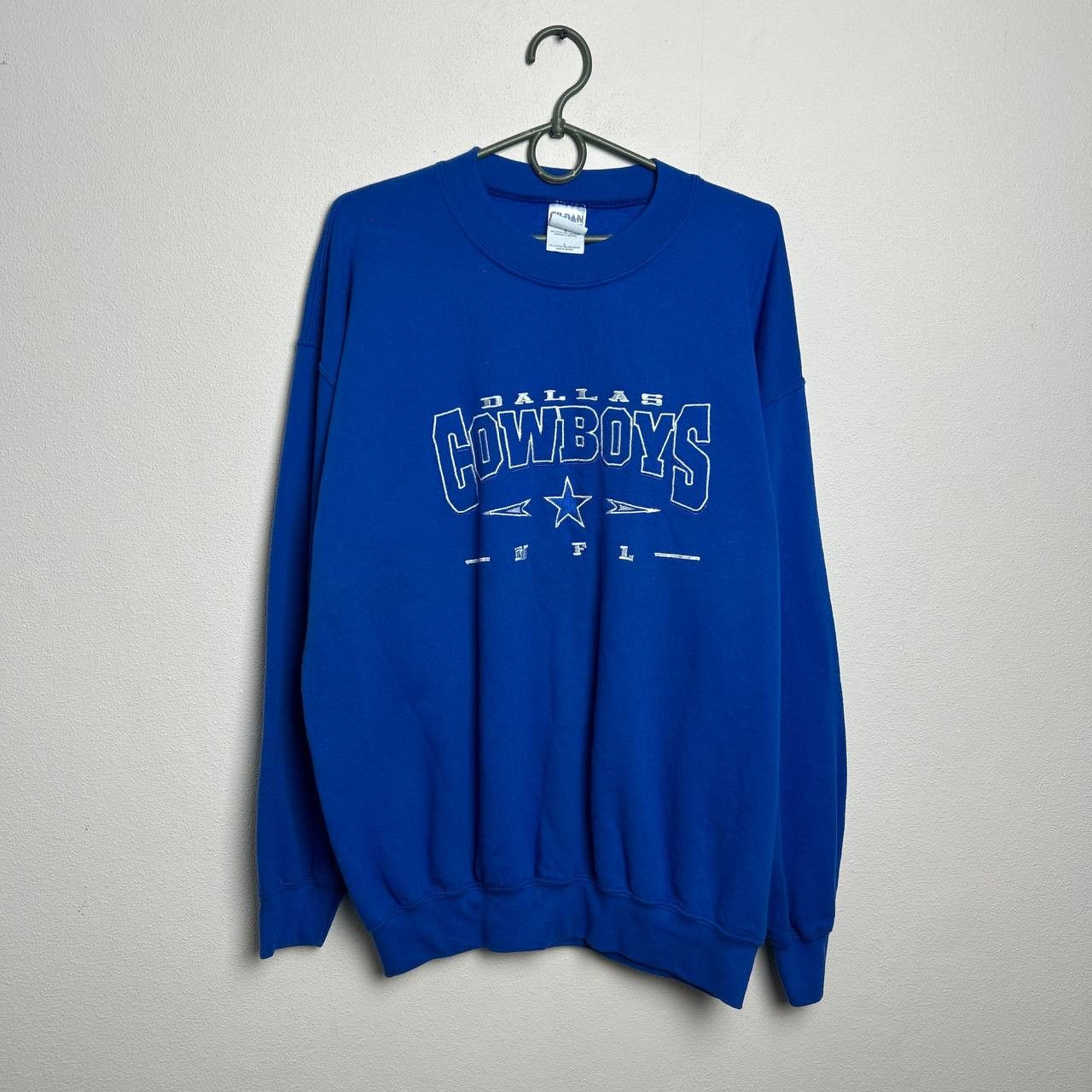 NFL Vintage NFL Dallas Cowboys Big logo 90s sport sweatshirt Size US L / EU 52-54 / 3 - 1 Thumbnail