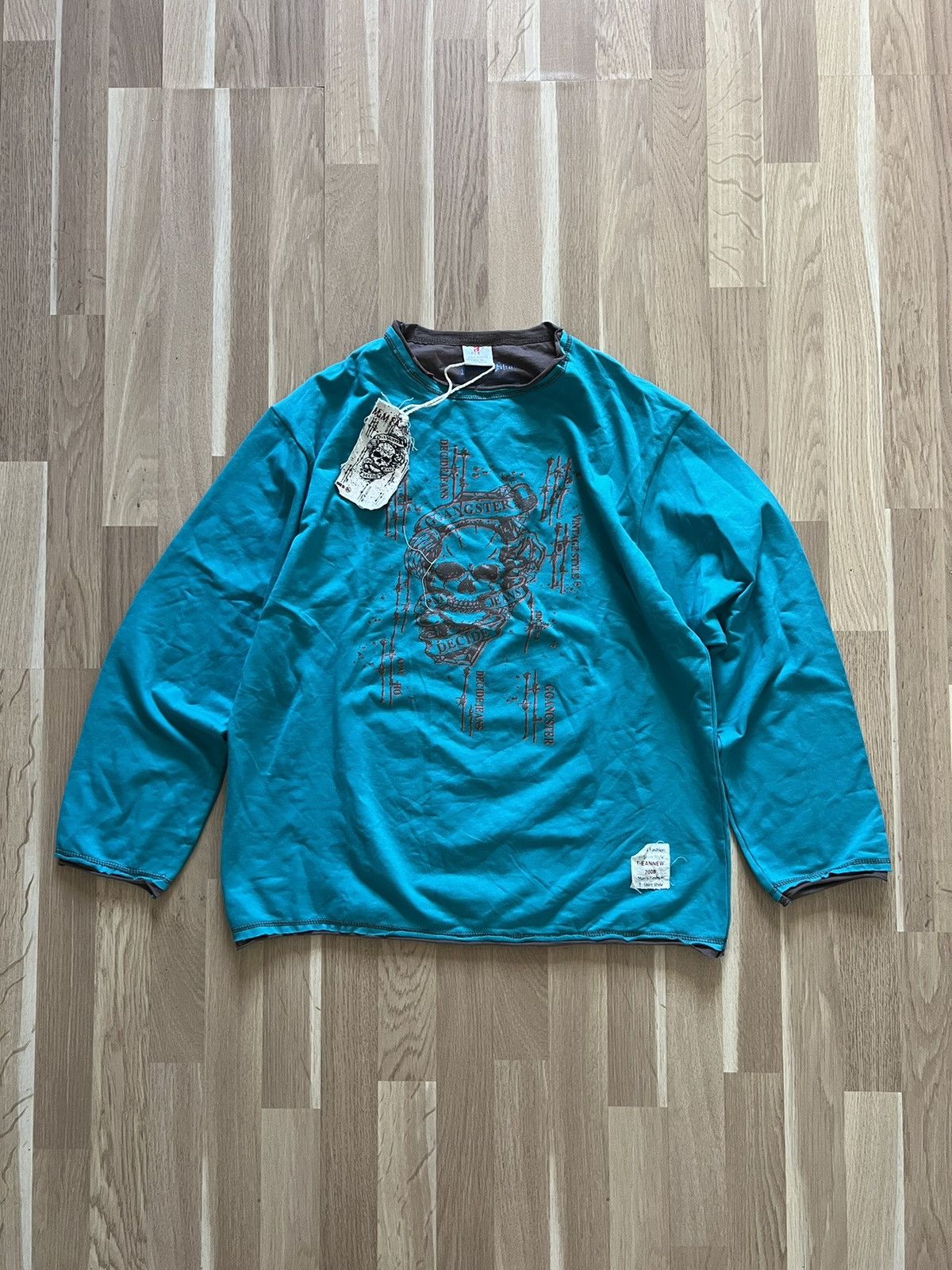 Affliction × Japanese Brand Vintage affliction style long sleeve punk skull avant garde Size US L / EU 52-54 / 3 - 1 Thumbnail