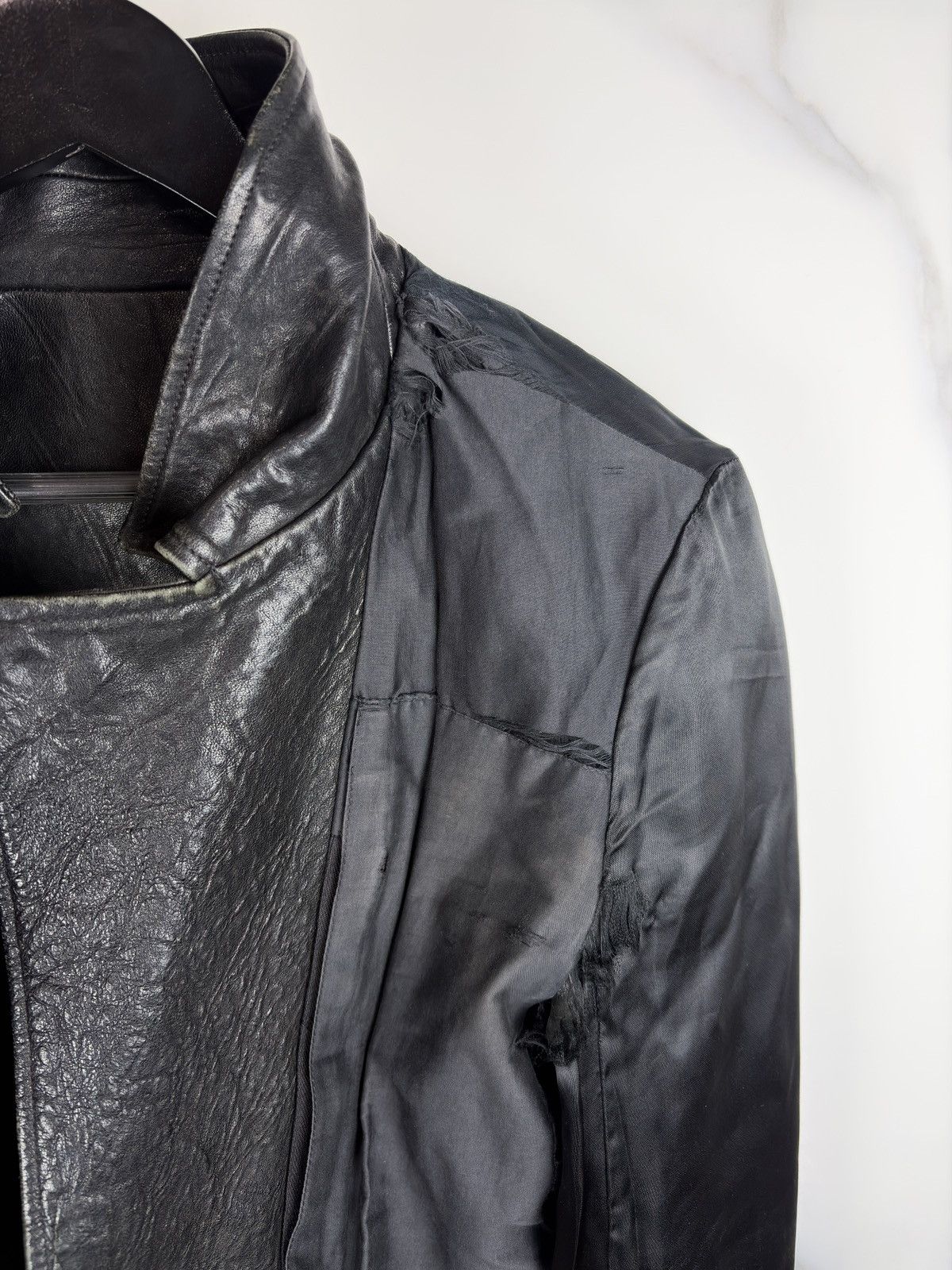 Rick Owens FW09 Rick Owens Crust Hammered Lamb Stooges Leather Jacket Size US S / EU 44-46 / 1 - 15 Thumbnail