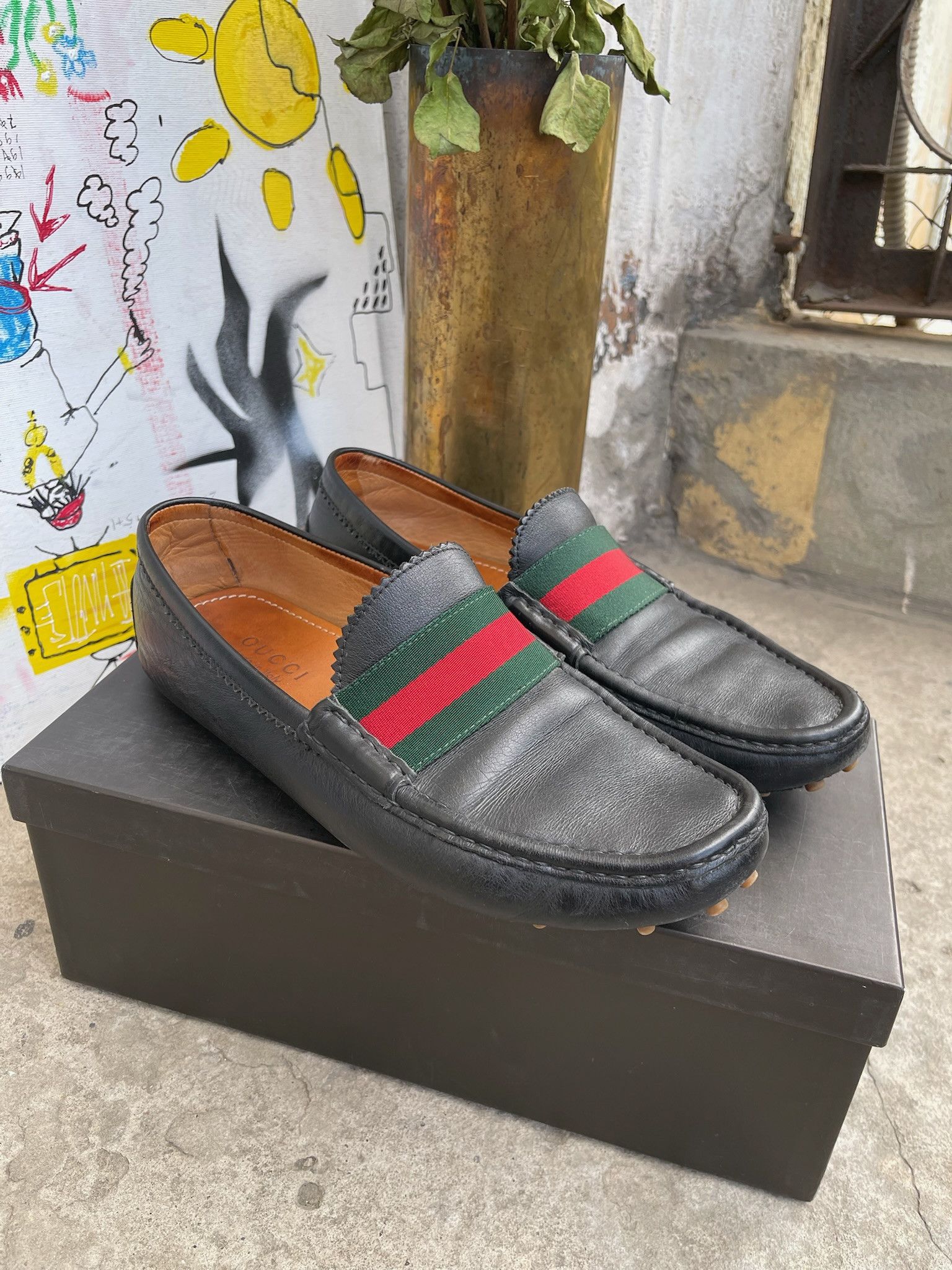 Gucci Gucci Leather Driver / Moccasin Shoes Size US 8 / EU 41 - 15 Thumbnail
