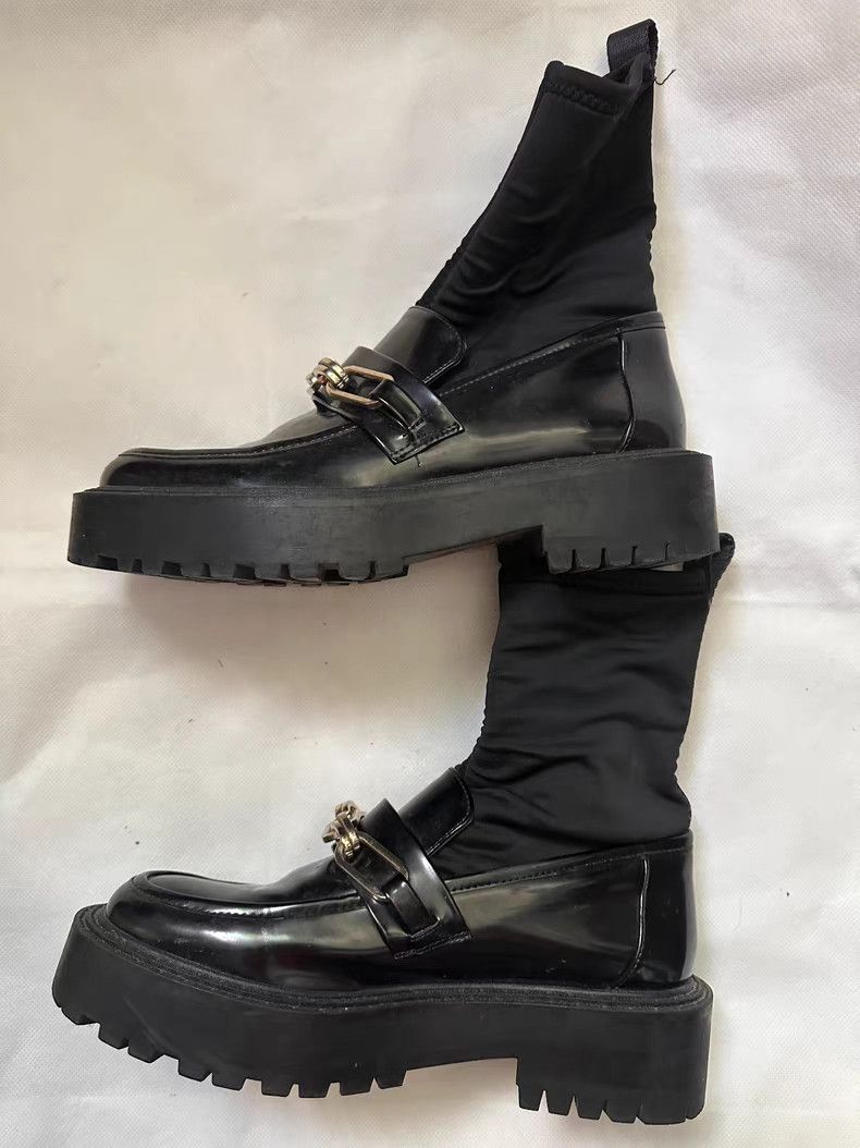 Zara Zara Ankle Boots / Sock Boots Q9 Size US 7 / IT 37 - 5 Thumbnail