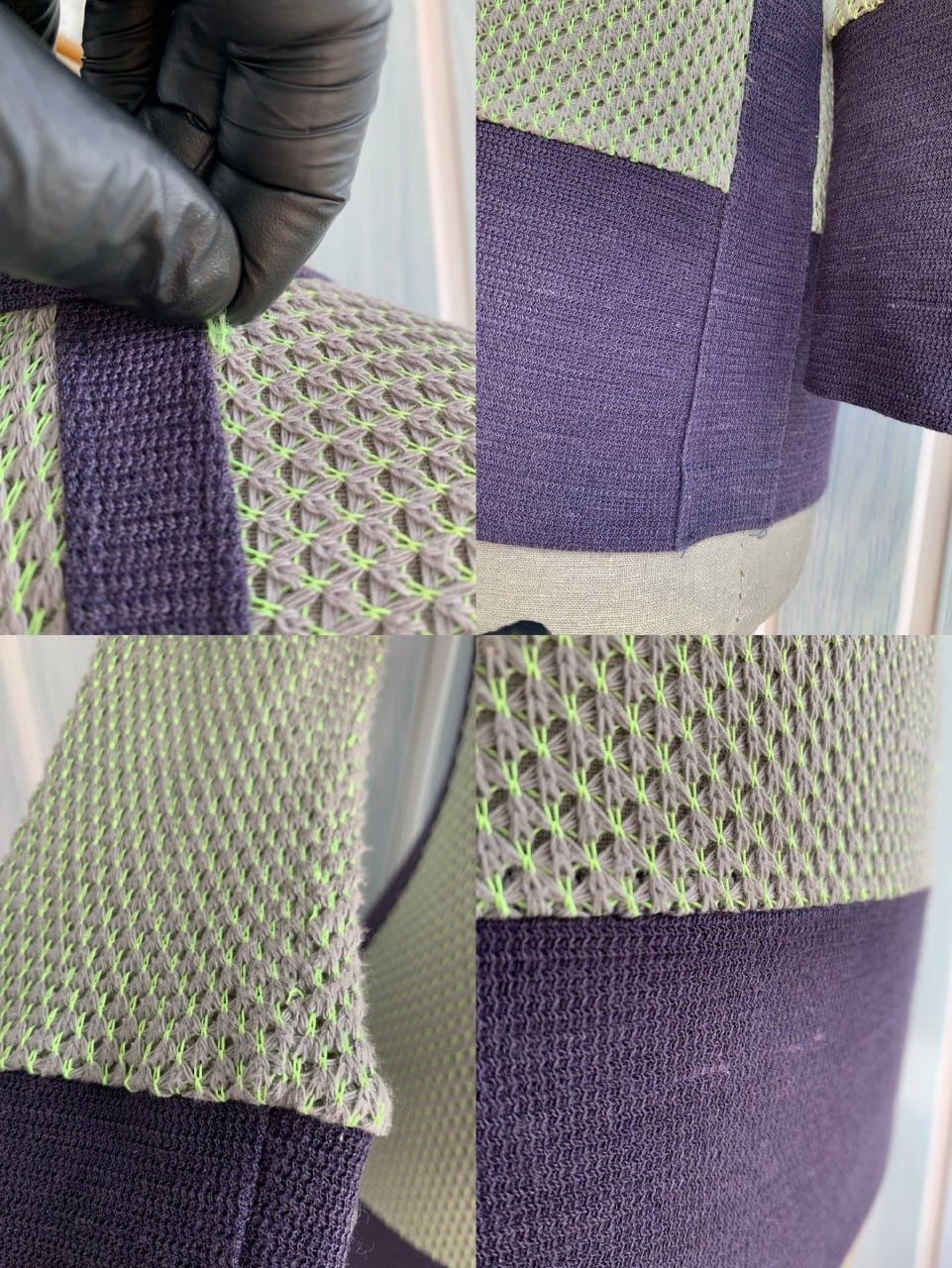 Chloe × Designer × See by Chloe See By Chloe Women’s Cotton & Ramie Multicolor Knit Blouse Size M / US 6-8 / IT 42-44 - 23 Thumbnail