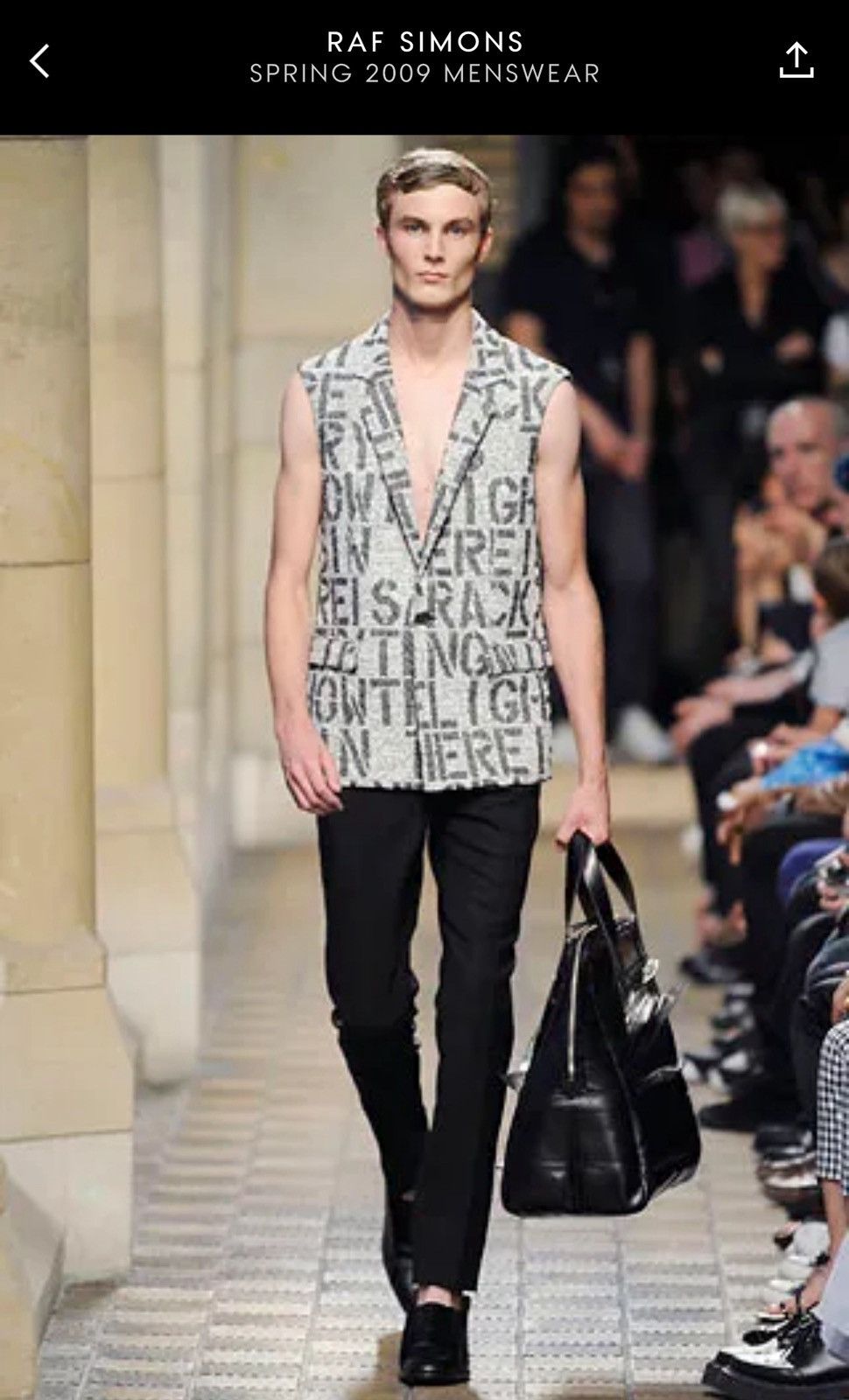 Raf Simons Raf Simons S/S 2009 christopher wool textured vest Size US S / EU 44-46 / 1 - 2 Thumbnail