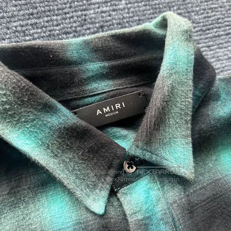 Amiri Amiri Green Dyed Shirt Size US M / EU 48-50 / 2 - 5 Thumbnail