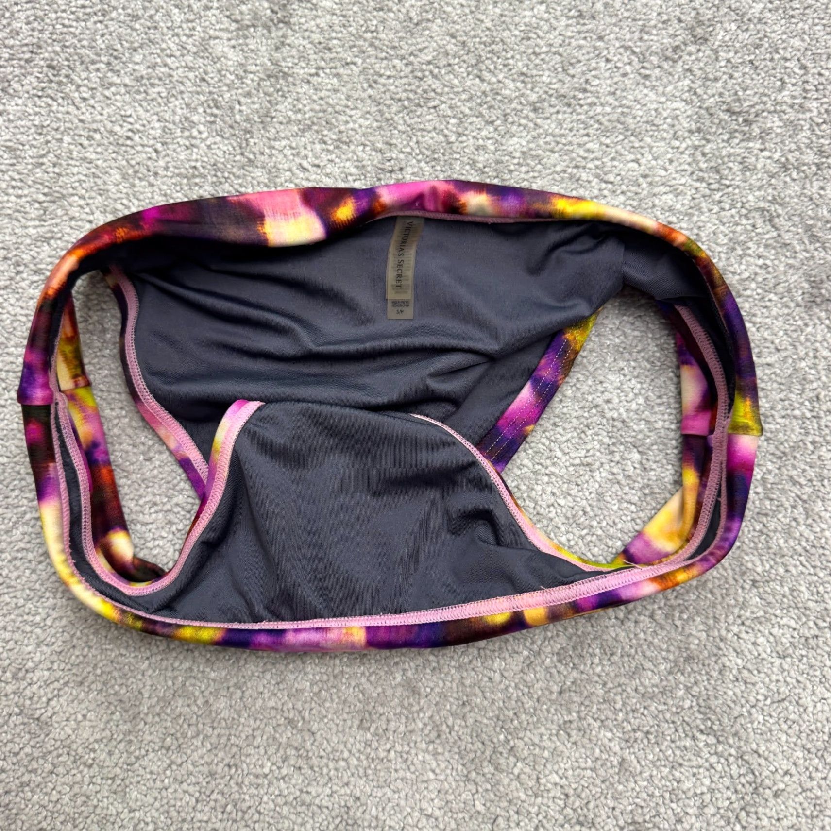 Prana Victoria's Secret Bikini Bottom Womens Small Multicolor Swimwear Beach Abstract Pattern M Multicolor Boho Tropical 90s Mens? Wait. Size 32" / US 10 / IT 46 - 5 Thumbnail