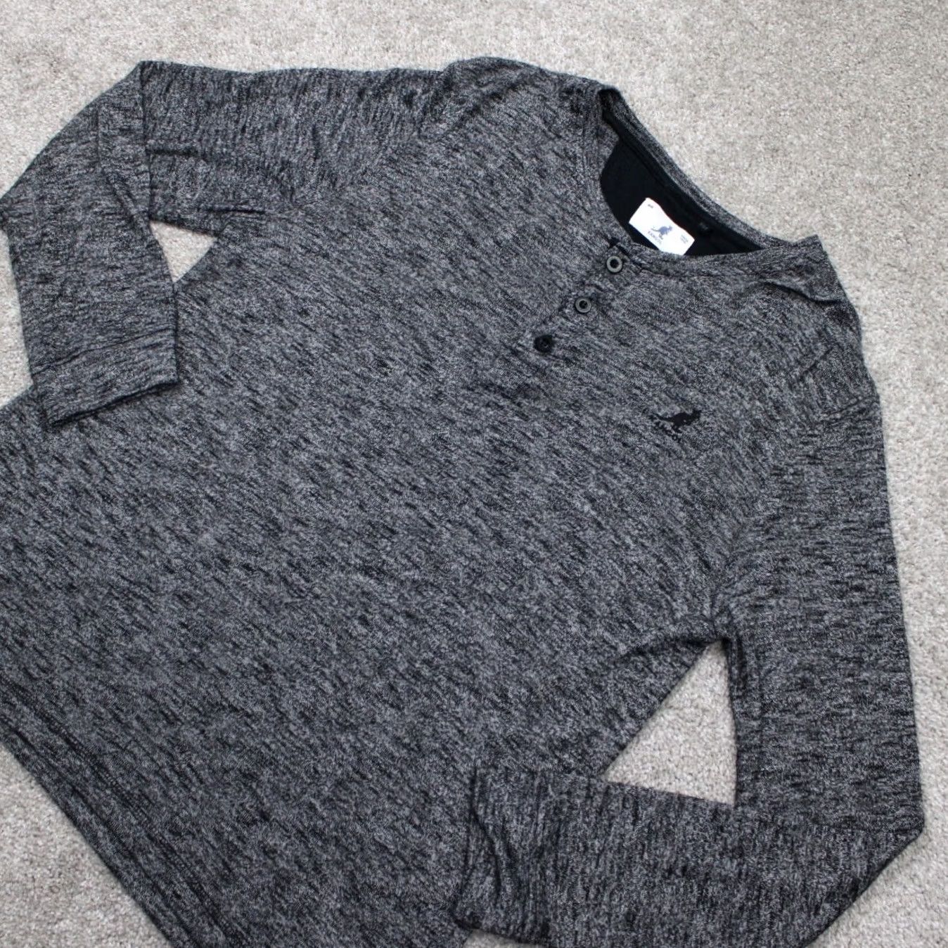Kangol Kangol Henley Shirt Mens Medium Gray Lightweight Long Sleeve Pullover Rayon/Poly 55% Rayon 45% Polyester Shirt Mens Size US M / EU 48-50 / 2 - 3 Thumbnail