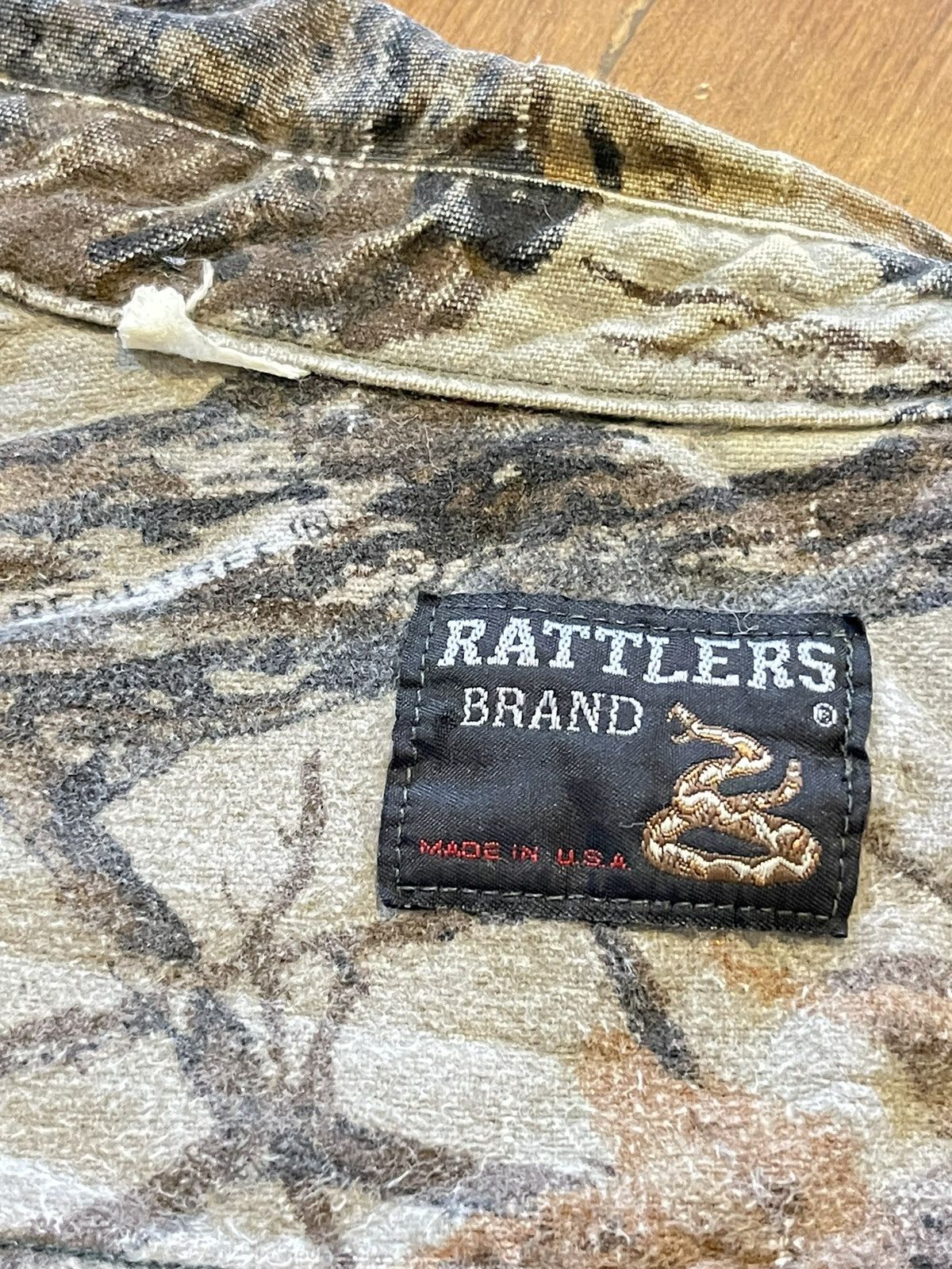 Vintage Vintage Rattler Realtree Camo Flannel Button Up Camouflage Size US L / EU 52-54 / 3 - 3 Thumbnail