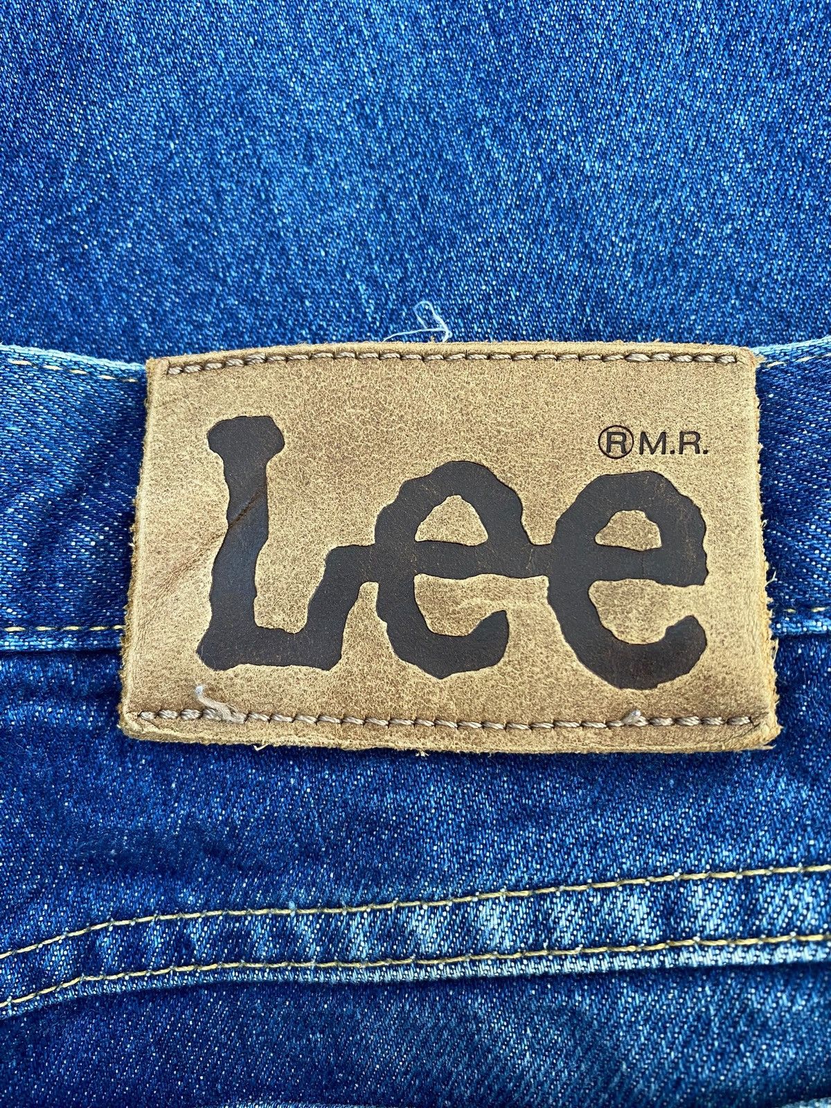 Lee Lee Whiskers Dark Wash Style Straight Cut Jeans Size US 34 / EU 50 - 10 Thumbnail