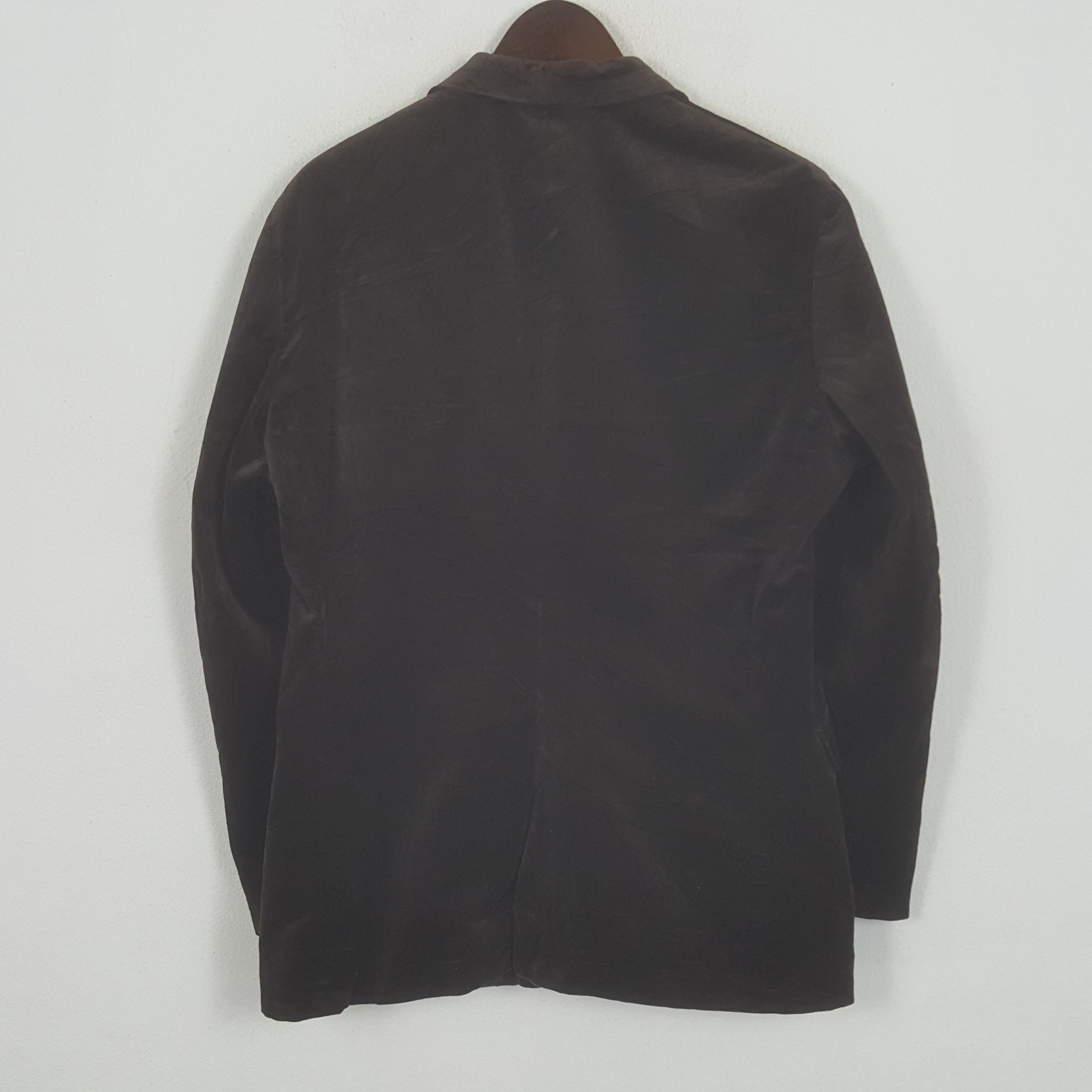 Japanese Brand × Vintage × Yohji Yamamoto Vintage Yohji Yamamoto AAR Velvet Style Blazers Coat Size US L / EU 52-54 / 3 - 3 Thumbnail