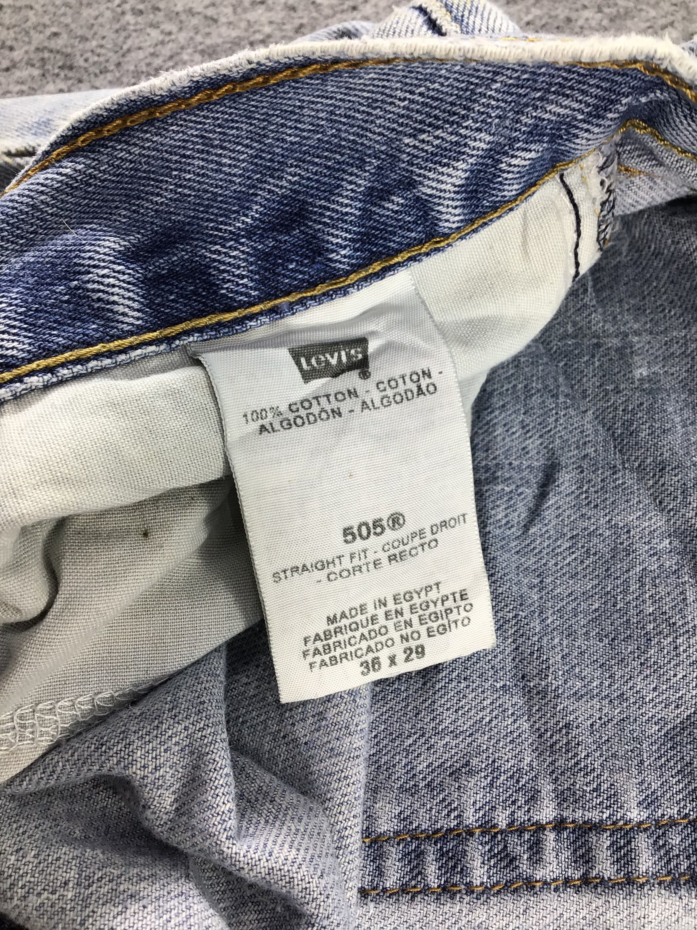 Levi's Vintage Levis 505 Jeans Faded Light Wash -J494 Size US 36 / EU 52 - 10 Thumbnail