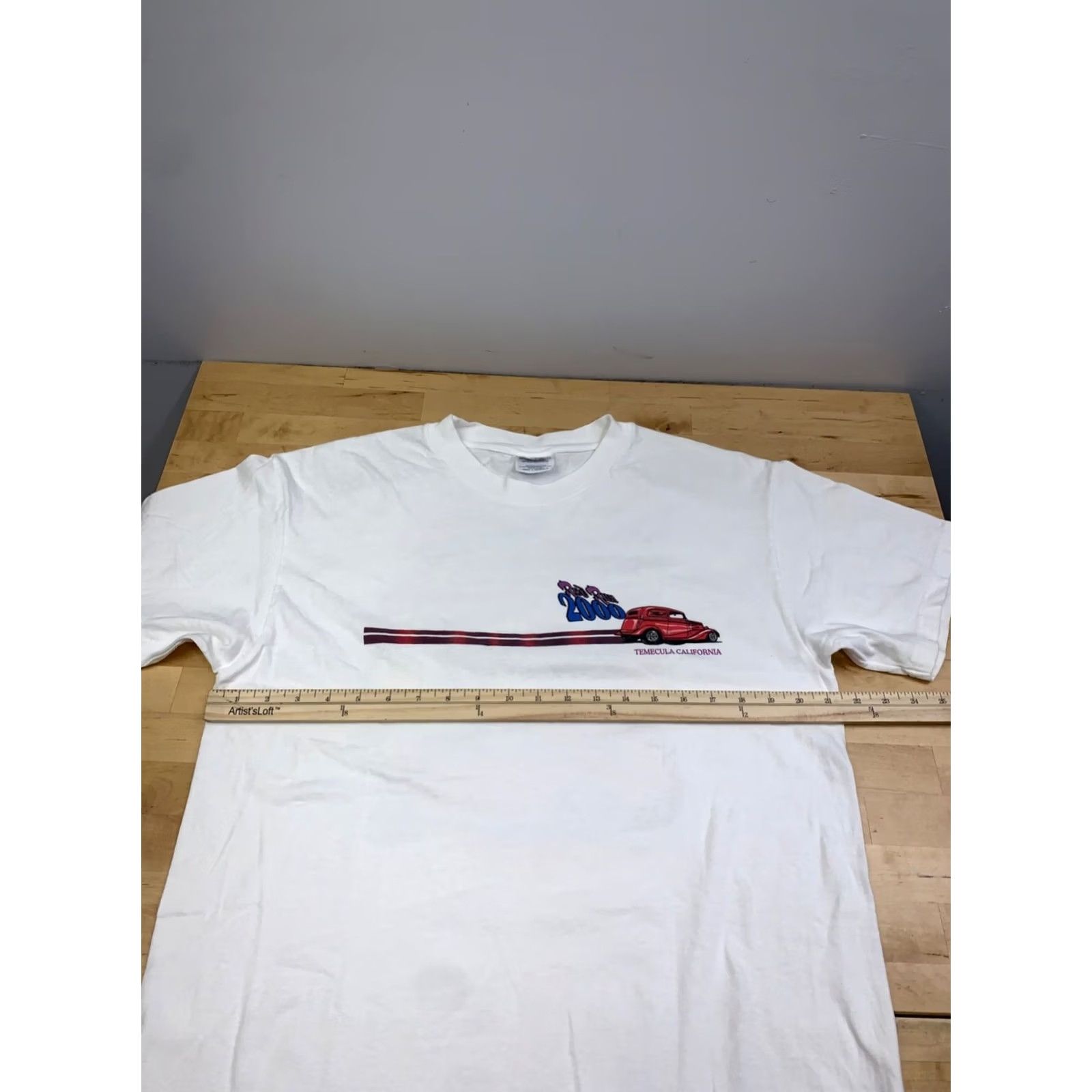Vintage VINTAGE Hot Rod Run 2000 Men L White Classic So Cal Temecula Muscle Cars 13207 Size US L / EU 52-54 / 3 - 7 Thumbnail
