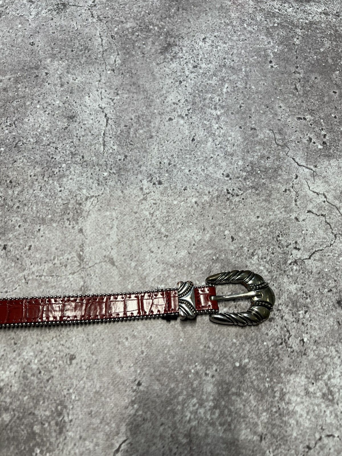 Japanese Brand 00’S NUMBER NINE STYLE JAPAN COWBOY Y2K RED BELT ARCHIVE Size ONE SIZE - 8 Thumbnail
