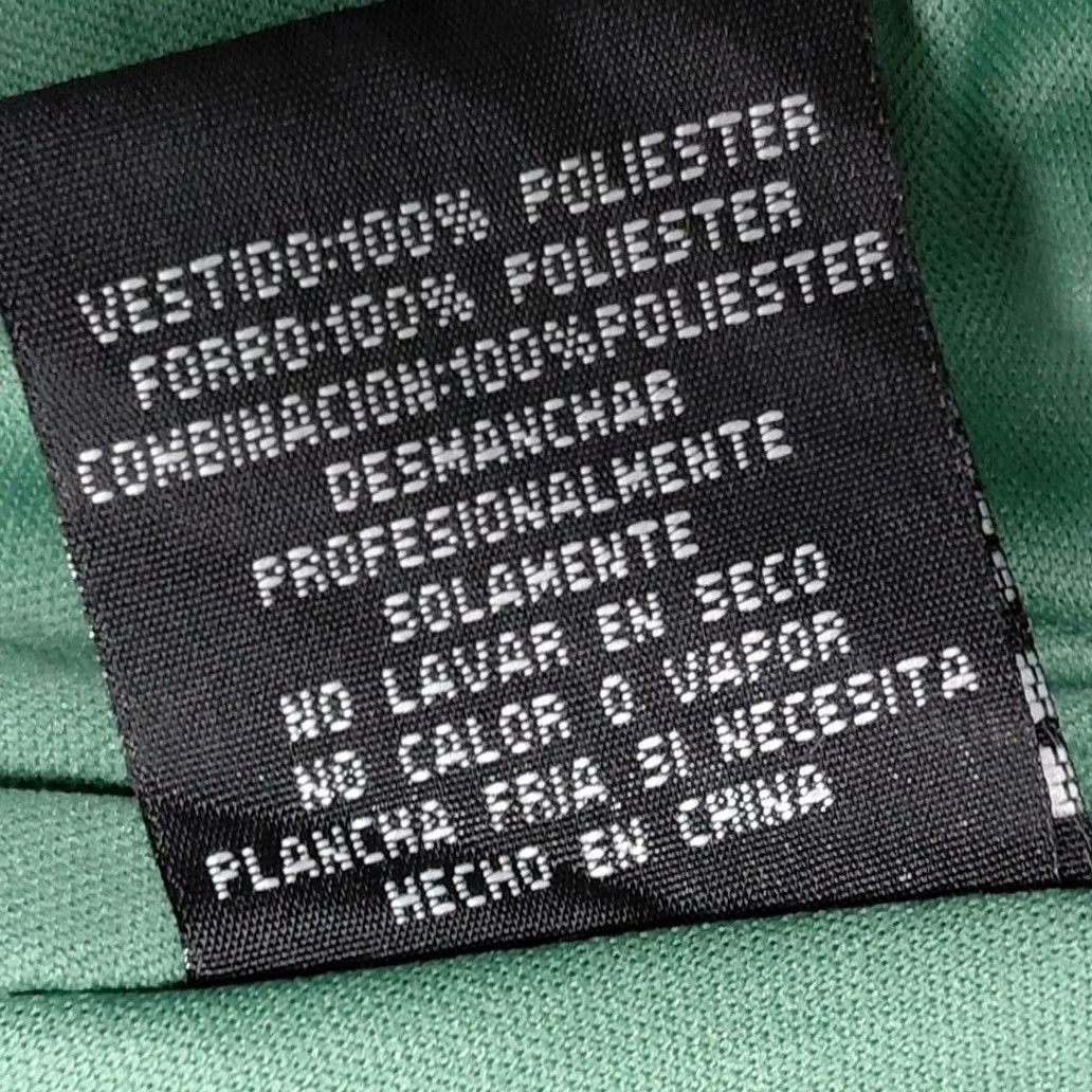 Vintage Blondie Nites by Stacy Sklar Strapless Women Dress Knee Length Green Embroidered Lined Satin/Tulle Mix Formal Party/Cocktail XS? Size L / US 10 / IT 46 - 6 Thumbnail