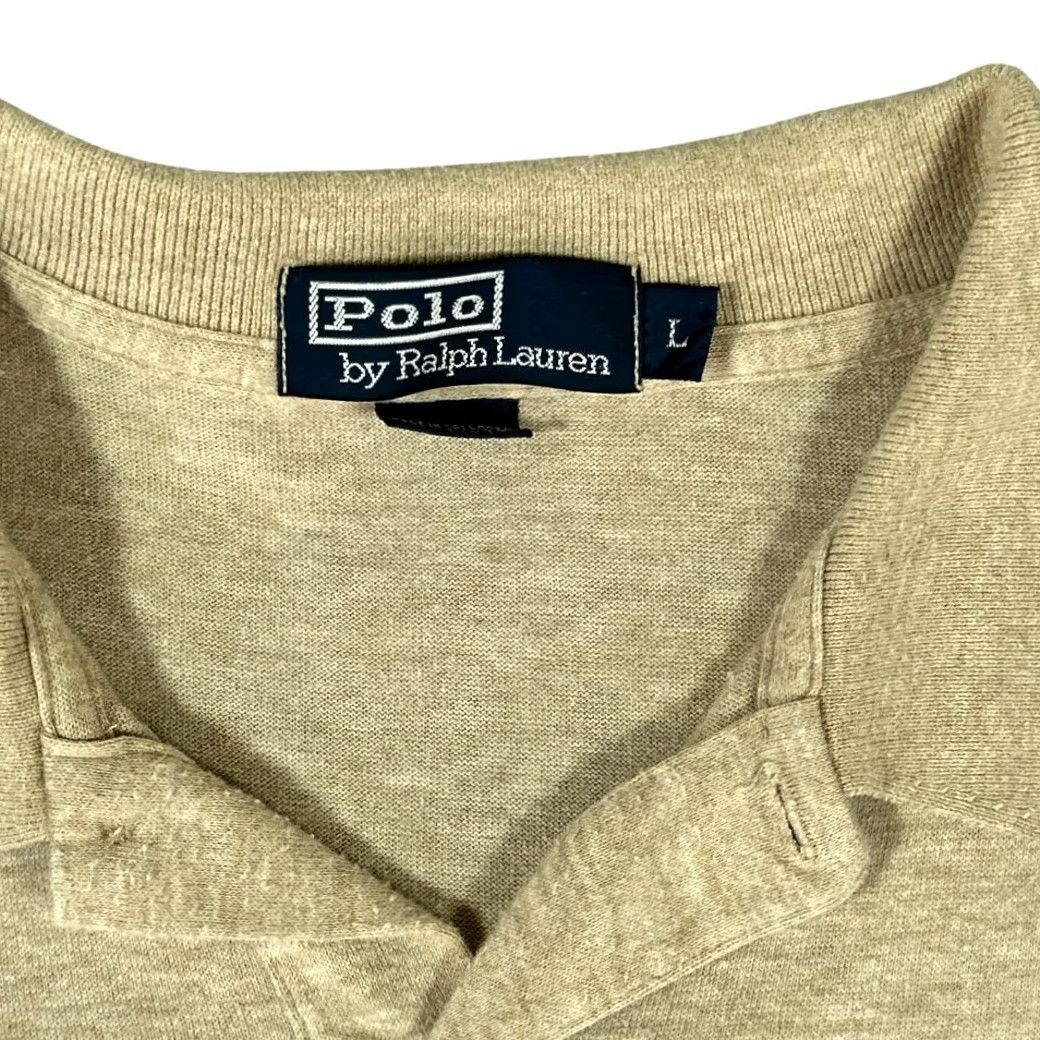Polo Ralph Lauren VINTAGE Polo Ralph Lauren Shirt Adult LARGE Brown Long Sleeve 90s Polo Ralph Lauren Shirt Mens Size US L / EU 52-54 / 3 - 5 Thumbnail