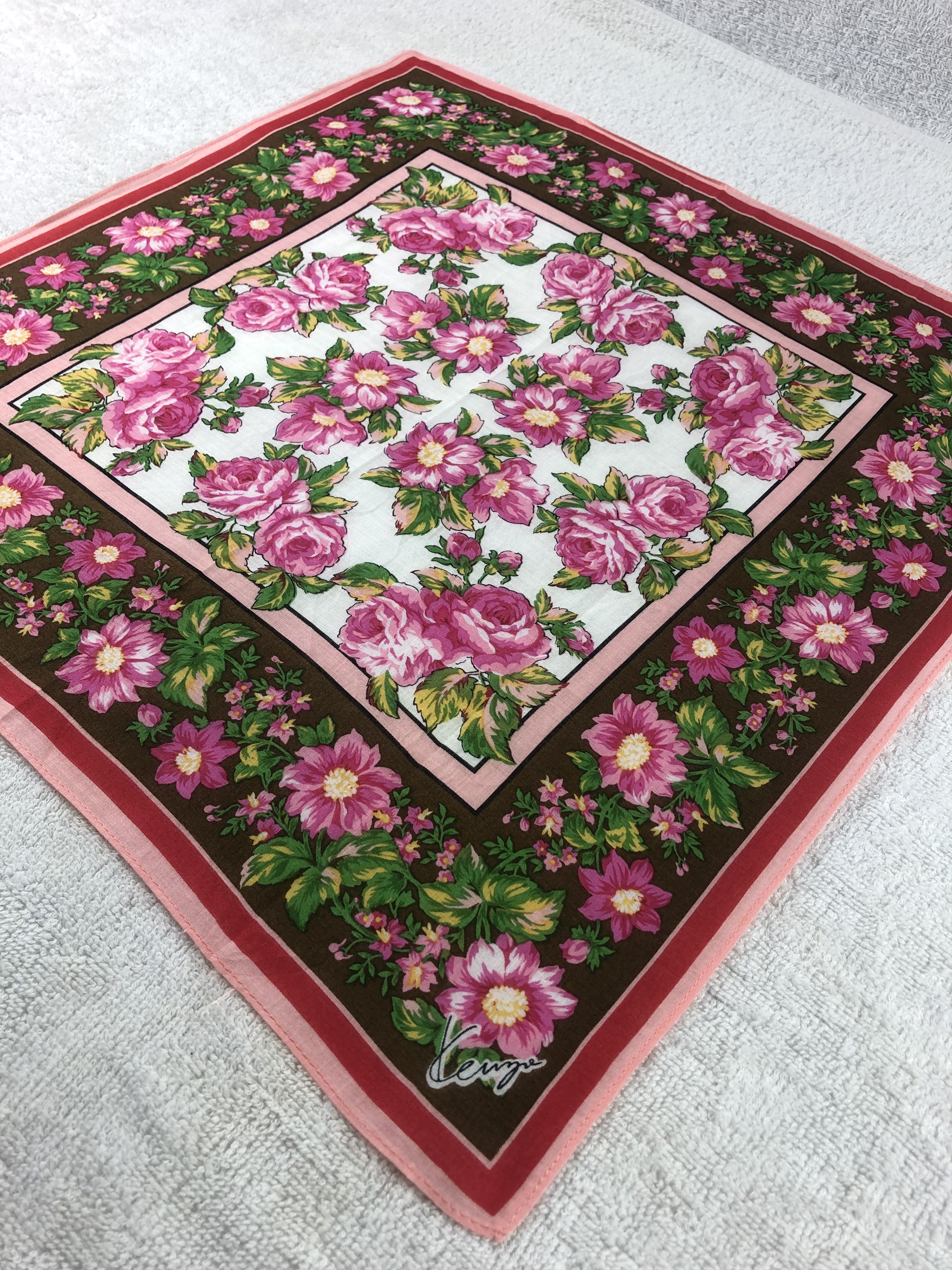 Kenzo × Vintage Kenzo Handkerchief / Bandana / Neckerchief Size ONE SIZE - 4 Thumbnail