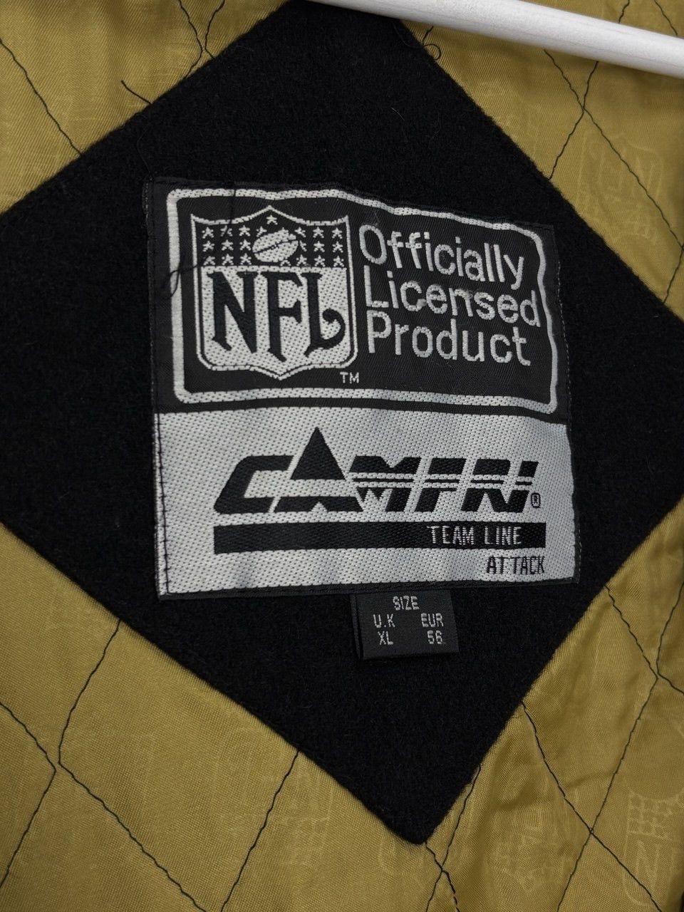 NFL Saints New Orleans Vintage 90s Wool Leather Varsity Jacket Size US XL / EU 56 / 4 - 22 Thumbnail