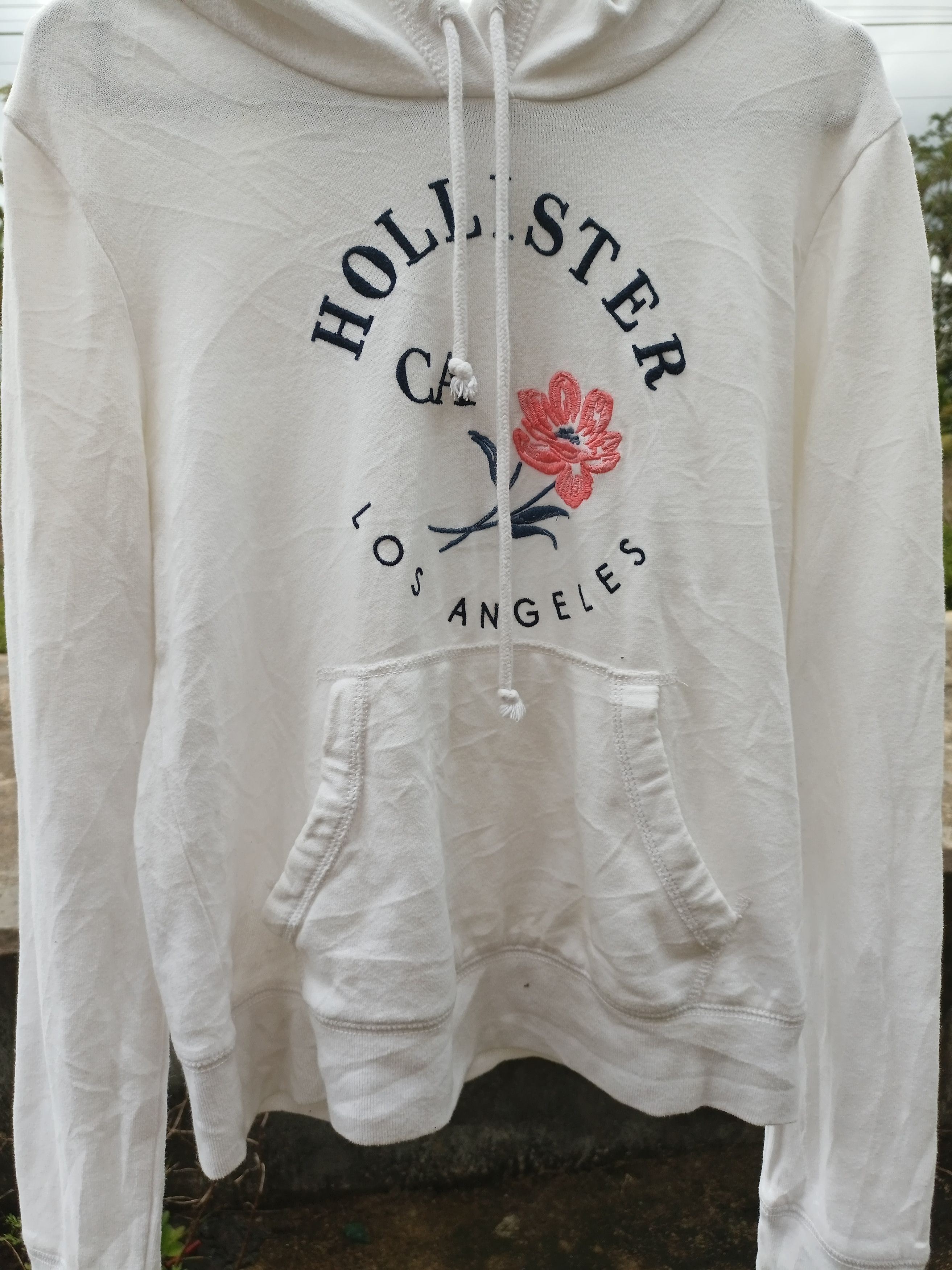 Hollister × Le Grande Bleu (L.G.B.) HOLLISTER CA 🌸 LOS ANGELES WHITE HOODIE Size US M / EU 48-50 / 2 - 19 Thumbnail