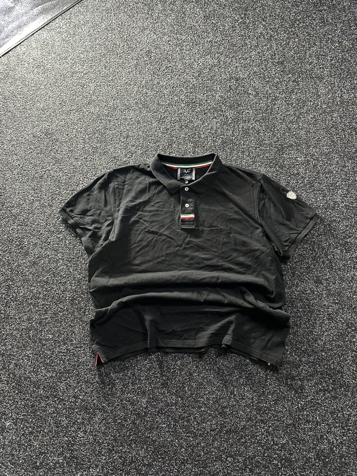 Designer × Versace × Vintage 🚨VNTG VERSACE POLO BLACK LOGO very rare 00s big logo Size US XXL / EU 58 / 5 - 1 Thumbnail