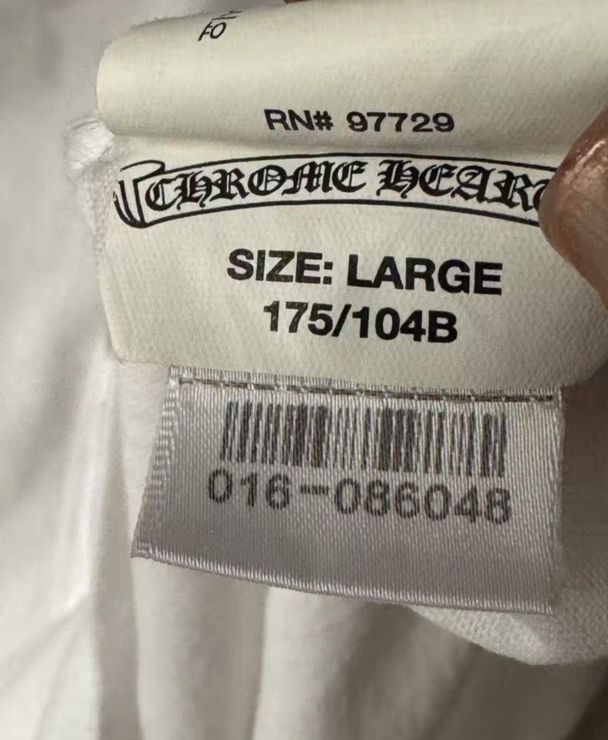 Chrome Hearts Chrome Hearts White Sanskrit Size US L / EU 52-54 / 3 - 4 Thumbnail
