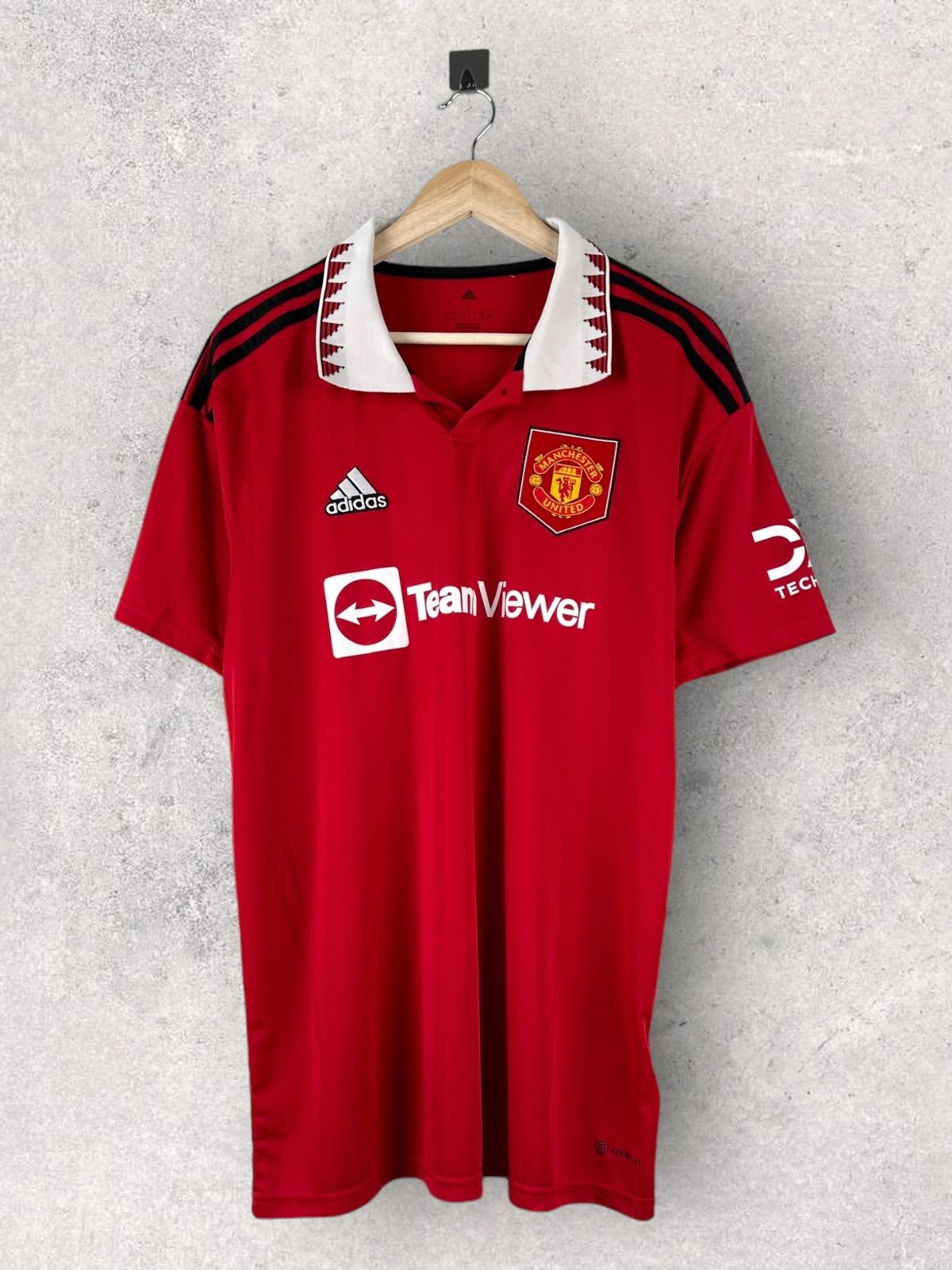 Pre-owned Adidas X Manchester United Adidas Manchester United Soccer Home Jersey In Red