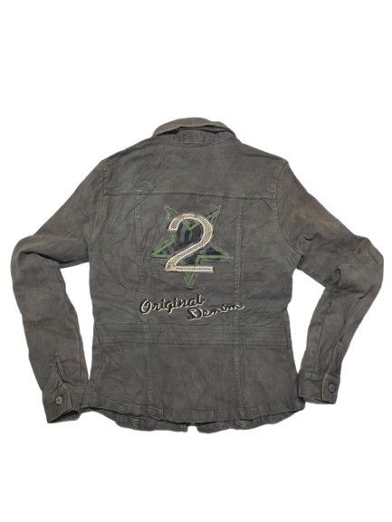 Japanese Brand × Vintage VINTAGE ORIGINAL DENIM JACKET FOR WOMEN EMBROIDERY BACKHIT Size M / US 6-8 / IT 42-44 - 2 Thumbnail