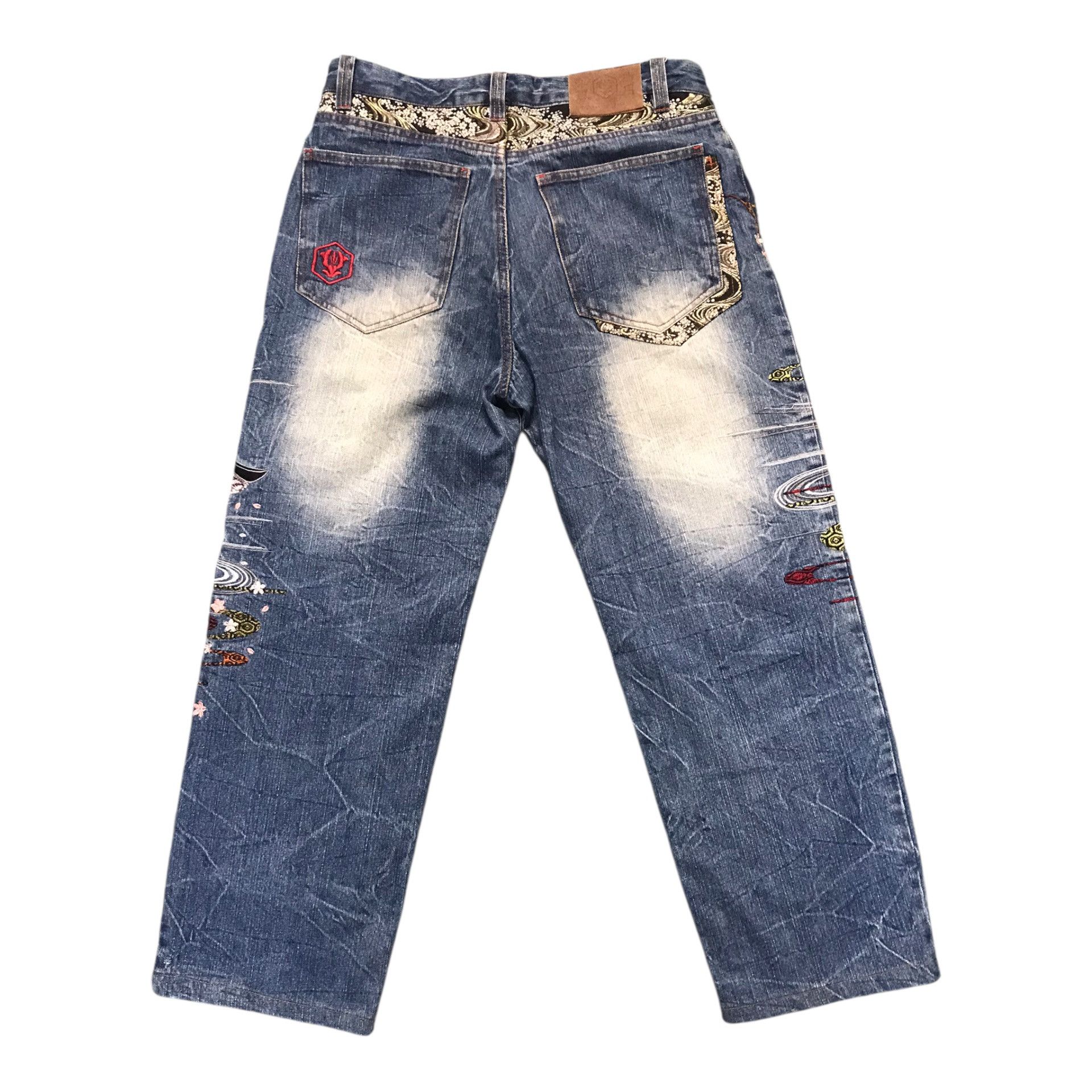 Karakuri Tamashii Kakakuri Japanese Tradition Embroidered Pant Size US 30 / EU 46 - 7 Thumbnail