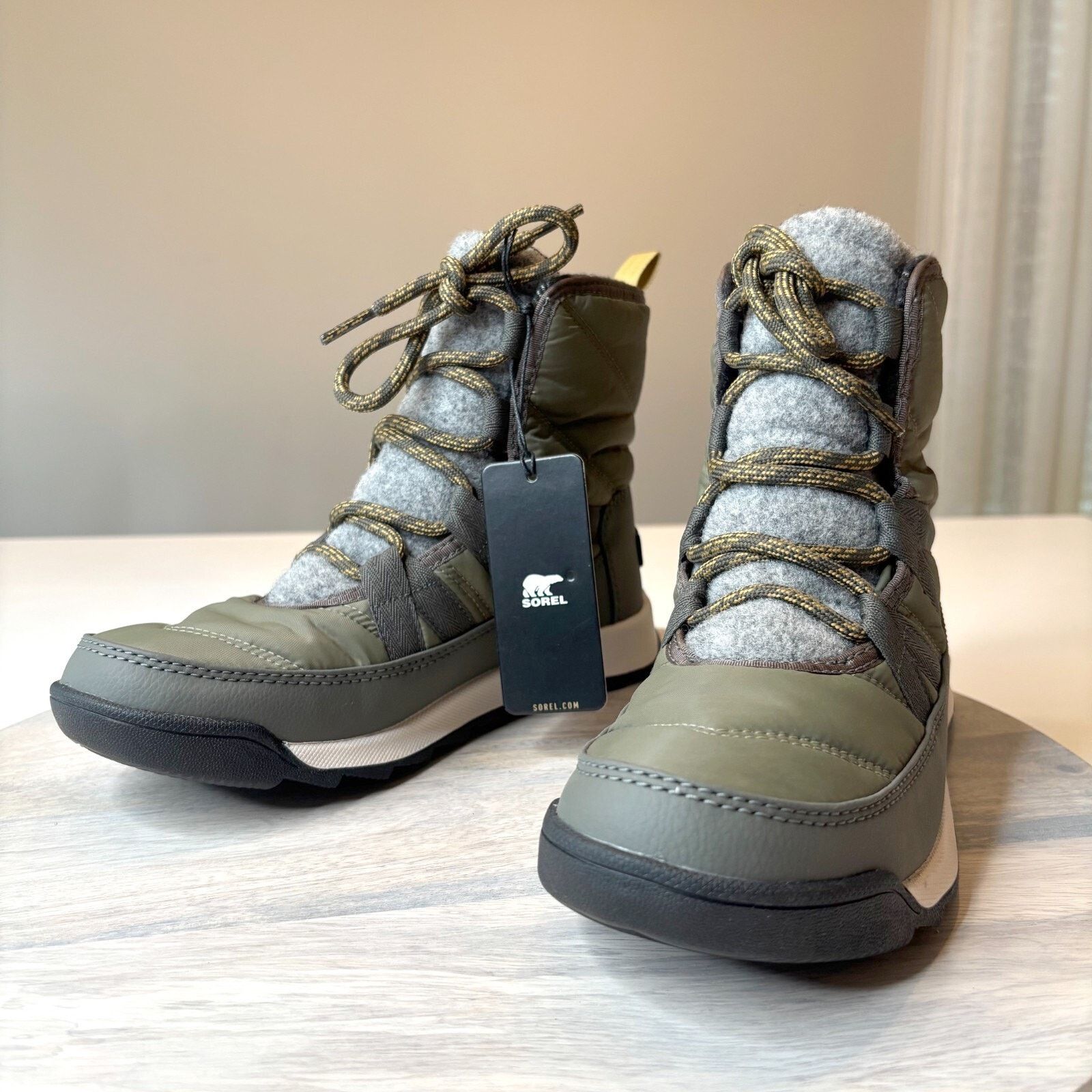 SOREL NWT Sorel Whitney II Waterproof Women's Green Boots Size 6.5 Size US 6.5 / IT 36.5 - 1 Thumbnail
