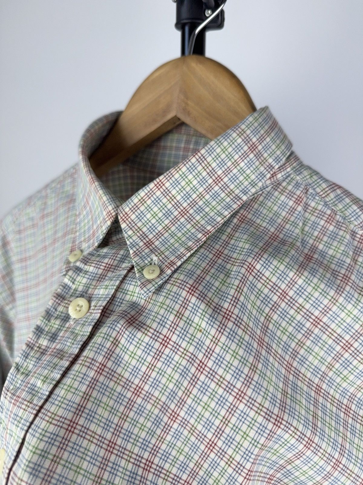 Burberry Thomas Burberry Vintage 90s Check Button-Down Shirt L-XL Size US L / EU 52-54 / 3 - 4 Thumbnail