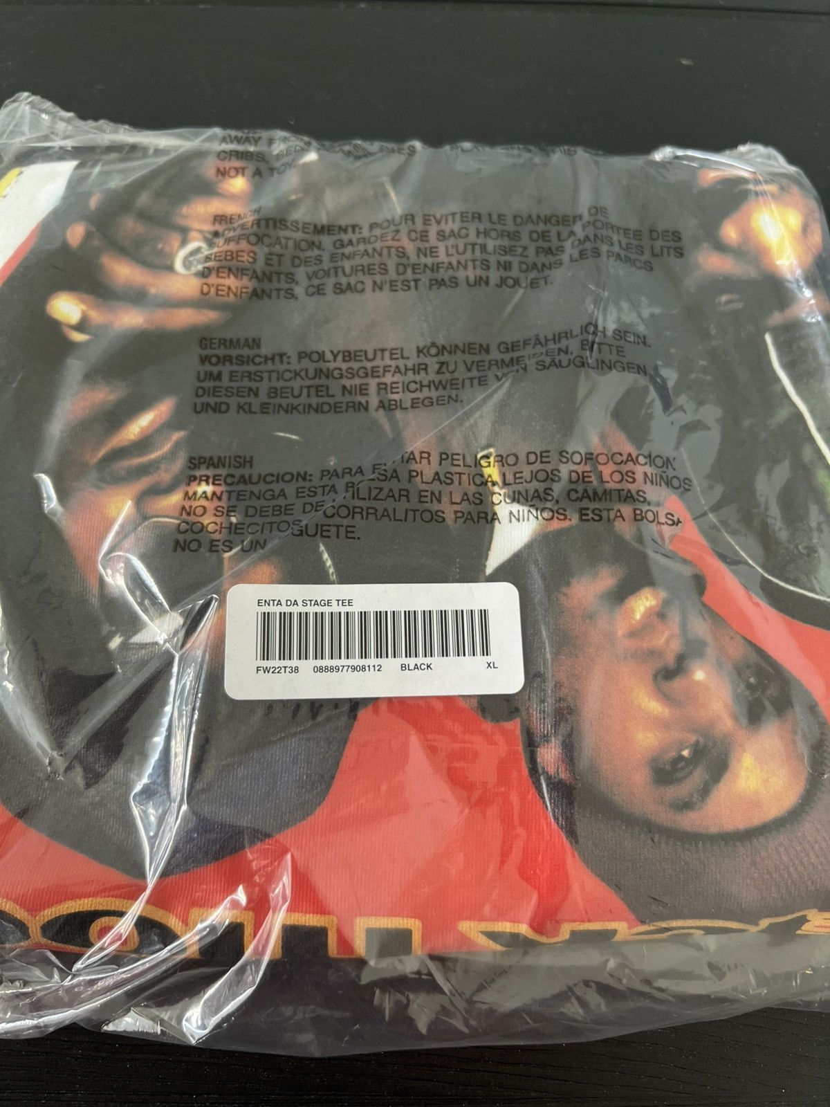 Supreme Supreme Enta Da Stage Tee Black XLarge Size US XL / EU 56 / 4 - 3 Thumbnail