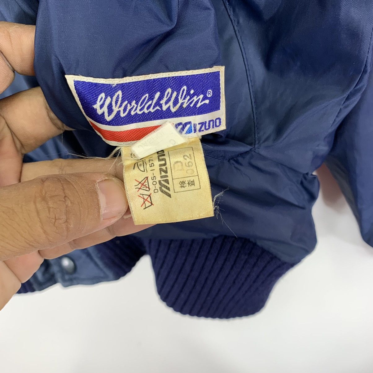 Honda × Mizuno 🔥🔥VINTAGE HONDA RACING MOTORSPORTS LIGHT ZIPPER JACKET Size US M / EU 48-50 / 2 - 6 Thumbnail