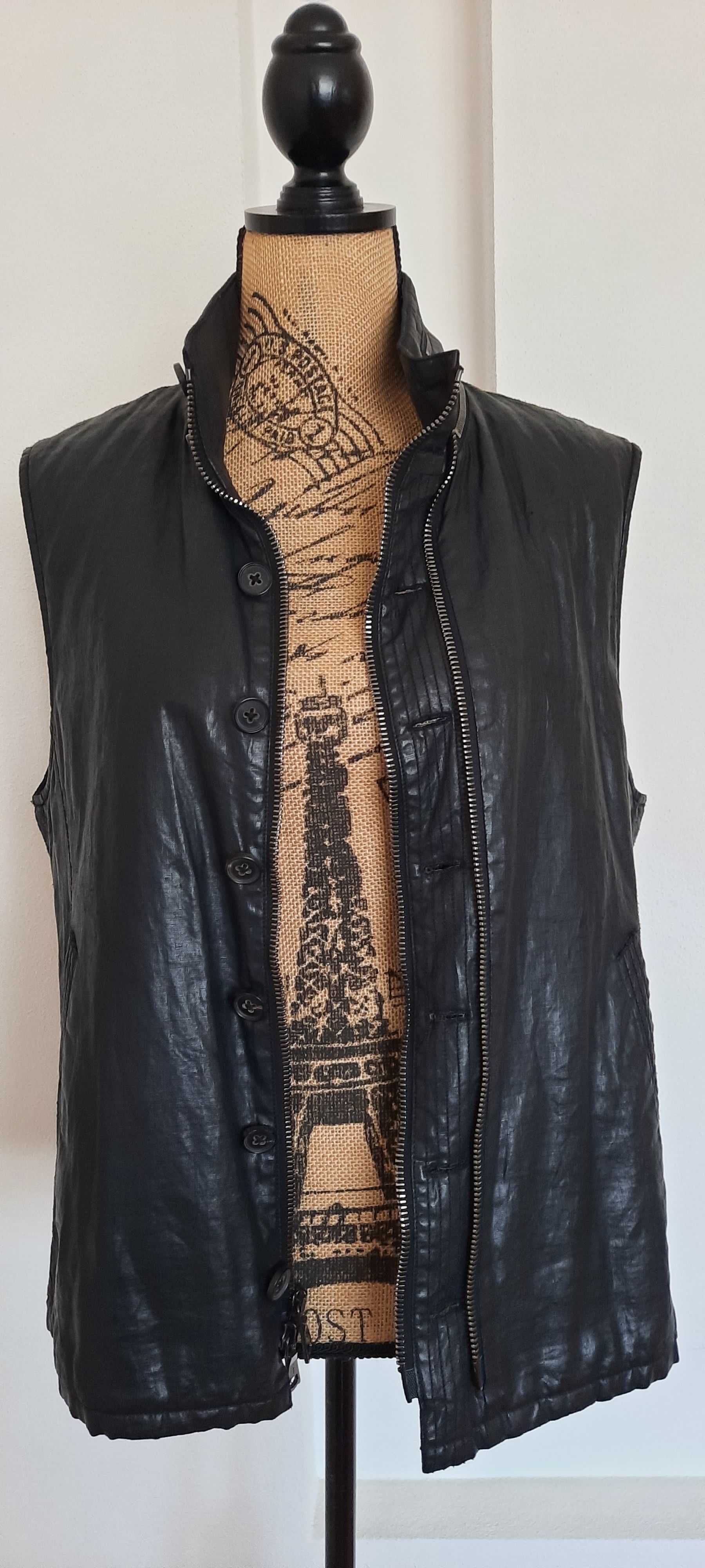 John Varvatos JOHN VARVATOS Beschichtete Leinenjacke Size US M / EU 48-50 / 2 - 1 Thumbnail