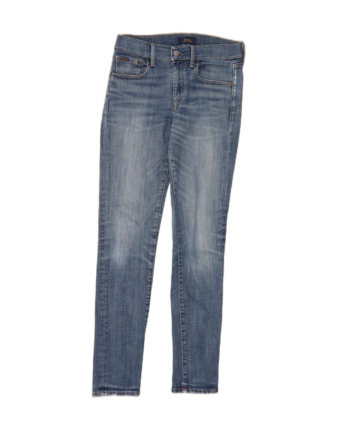 Polo Ralph Lauren Womens Skinny Jeans W26 L30 Blue Cotton Size 42" / US 20 - 1 Thumbnail