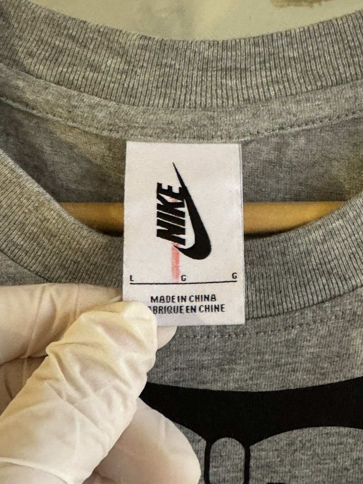 Nike × Off-White Nike x Off-White Virgil Ablo Logo gray Tshirt Size US L / EU 52-54 / 3 - 18 Thumbnail