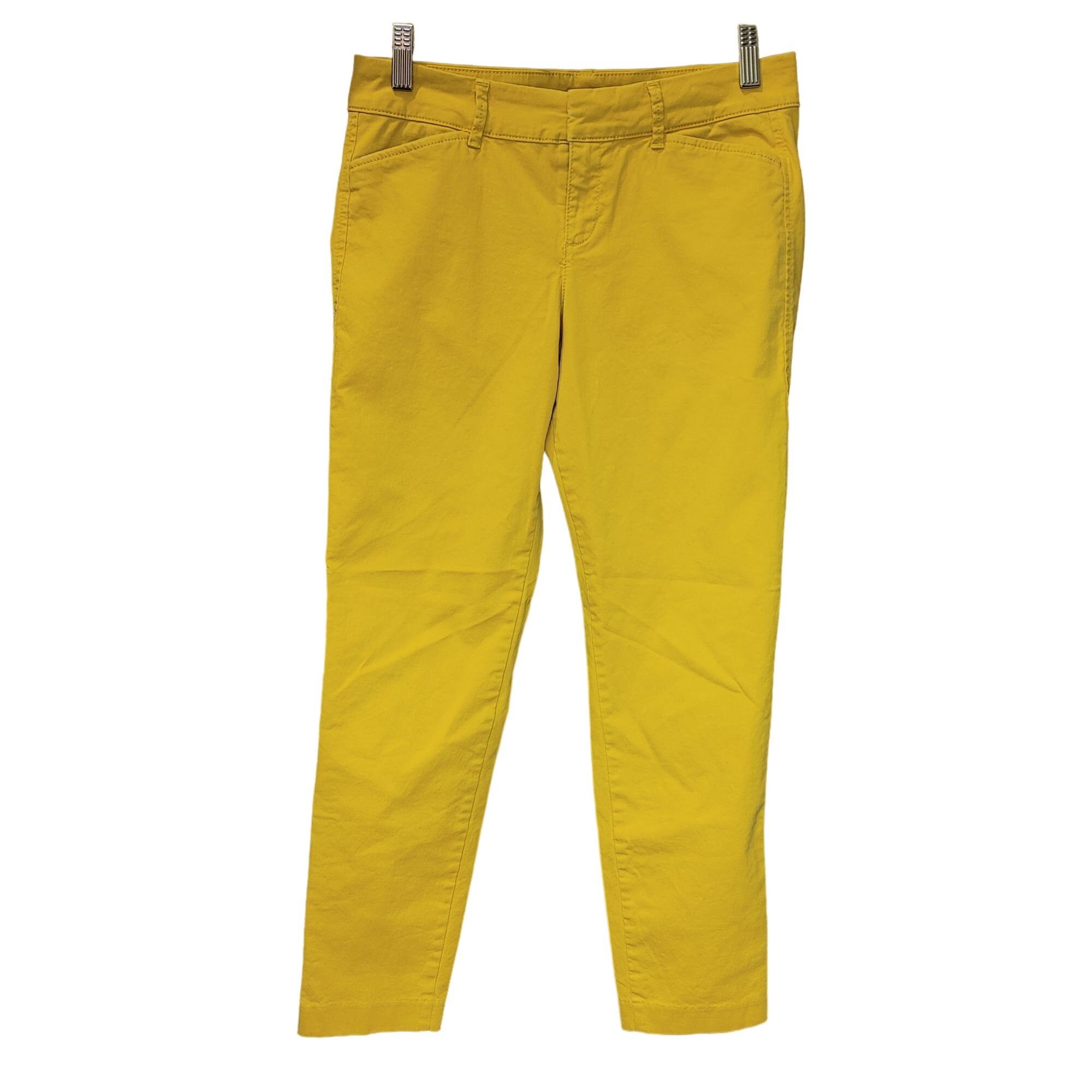 Old Navy Old Navy Women's Yellow Pixie Straight Leg Jeans 2 Size 26" / US 2 / IT 38 - 1 Thumbnail