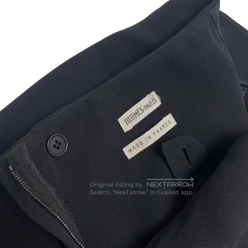 Hermes Hermes Black 100% Silk Material Skirt Size 24" / US 00 / IT 34 - 6 Thumbnail