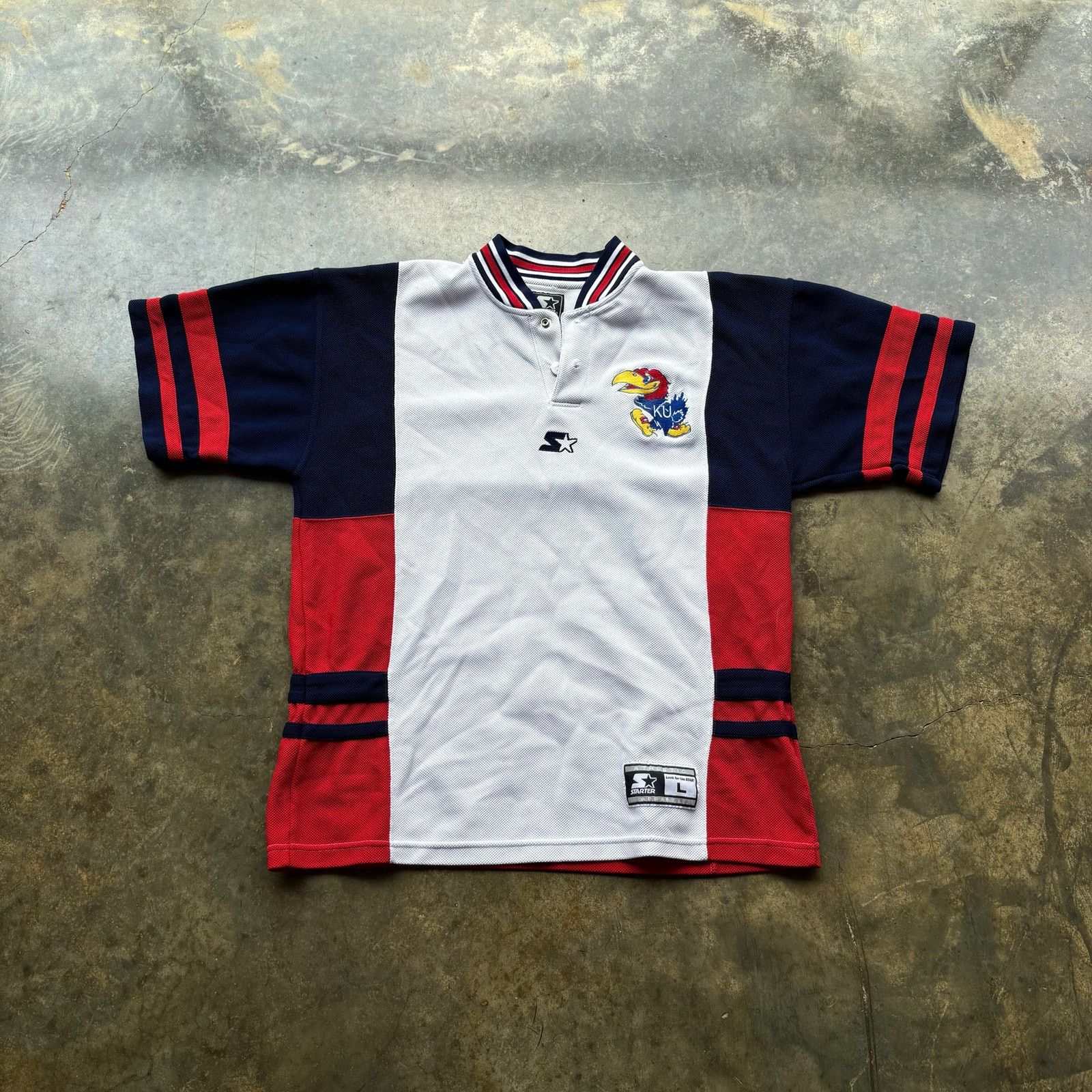 Starter Vintage Kansas City Jay hawks NCAA Starter polo Size US L / EU 52-54 / 3 - 1 Thumbnail