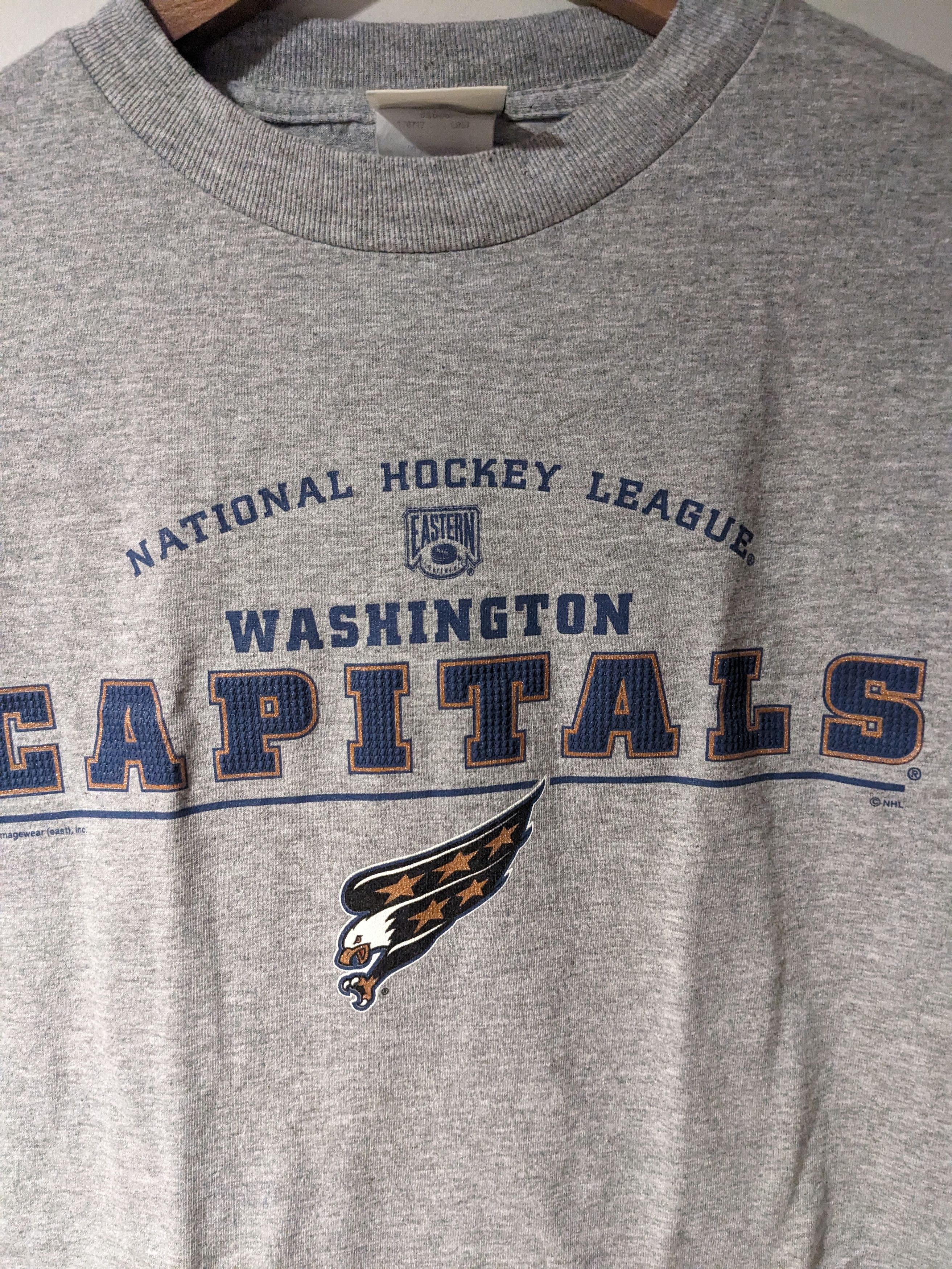 Lee Vintage Y2K Washington Capital NHL Kids Medium T-Shirt Size US M / EU 48-50 / 2 - 2 Thumbnail