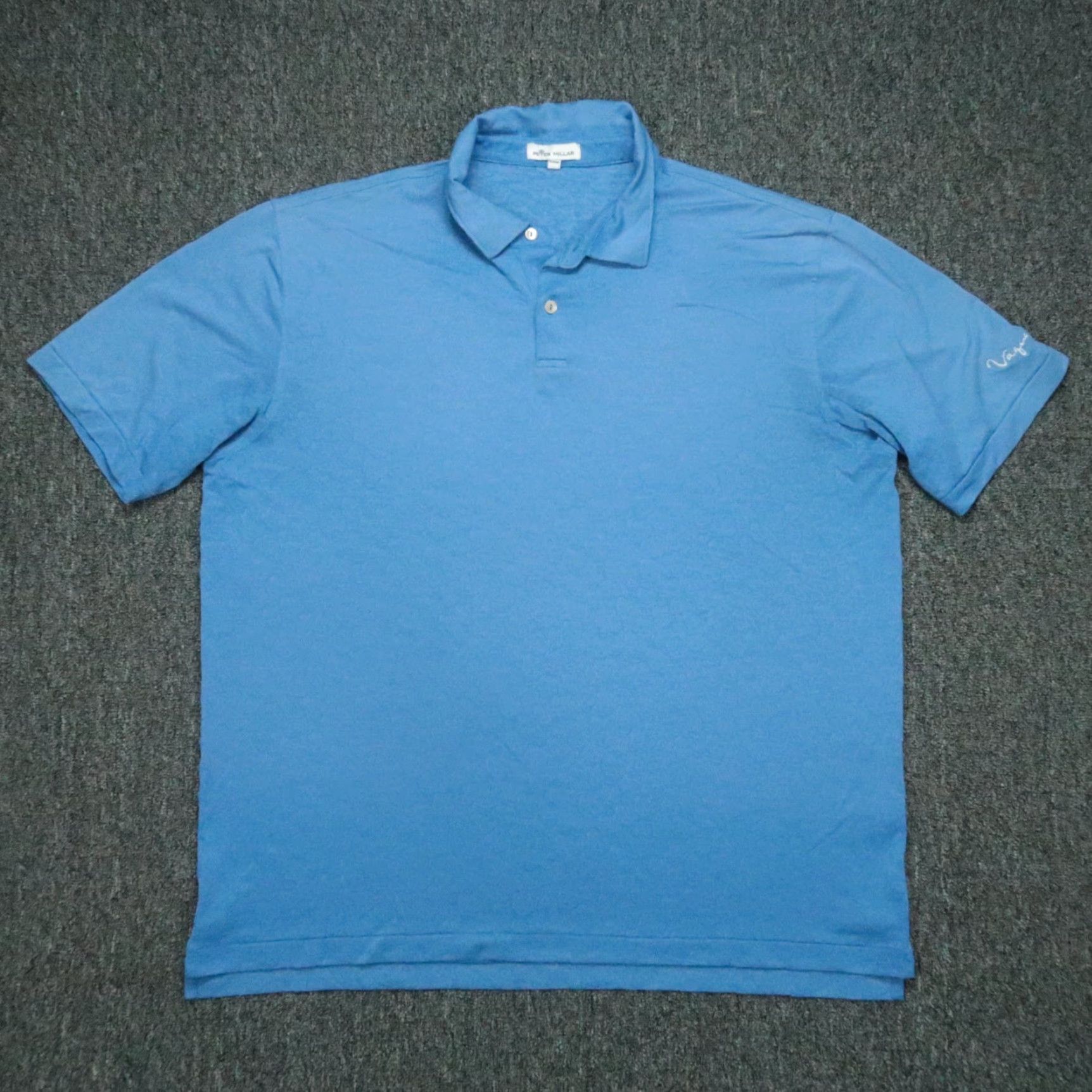Peter Millar Peter Millar Shirt Mens XL Blue Performance Short Sleeve Polo Size US XL / EU 56 / 4 - 2 Thumbnail