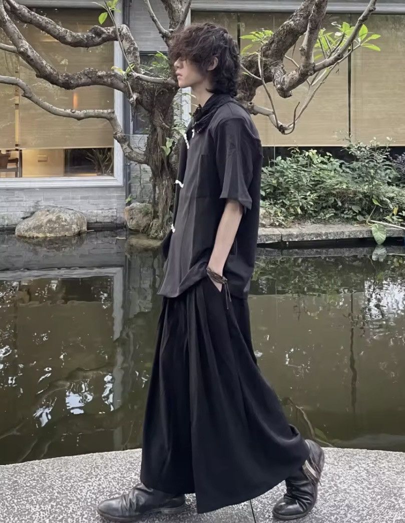 image of y's Runway By Yohji Yamamoto Hakama Ballon Pants in Black, Men's (Size 30)