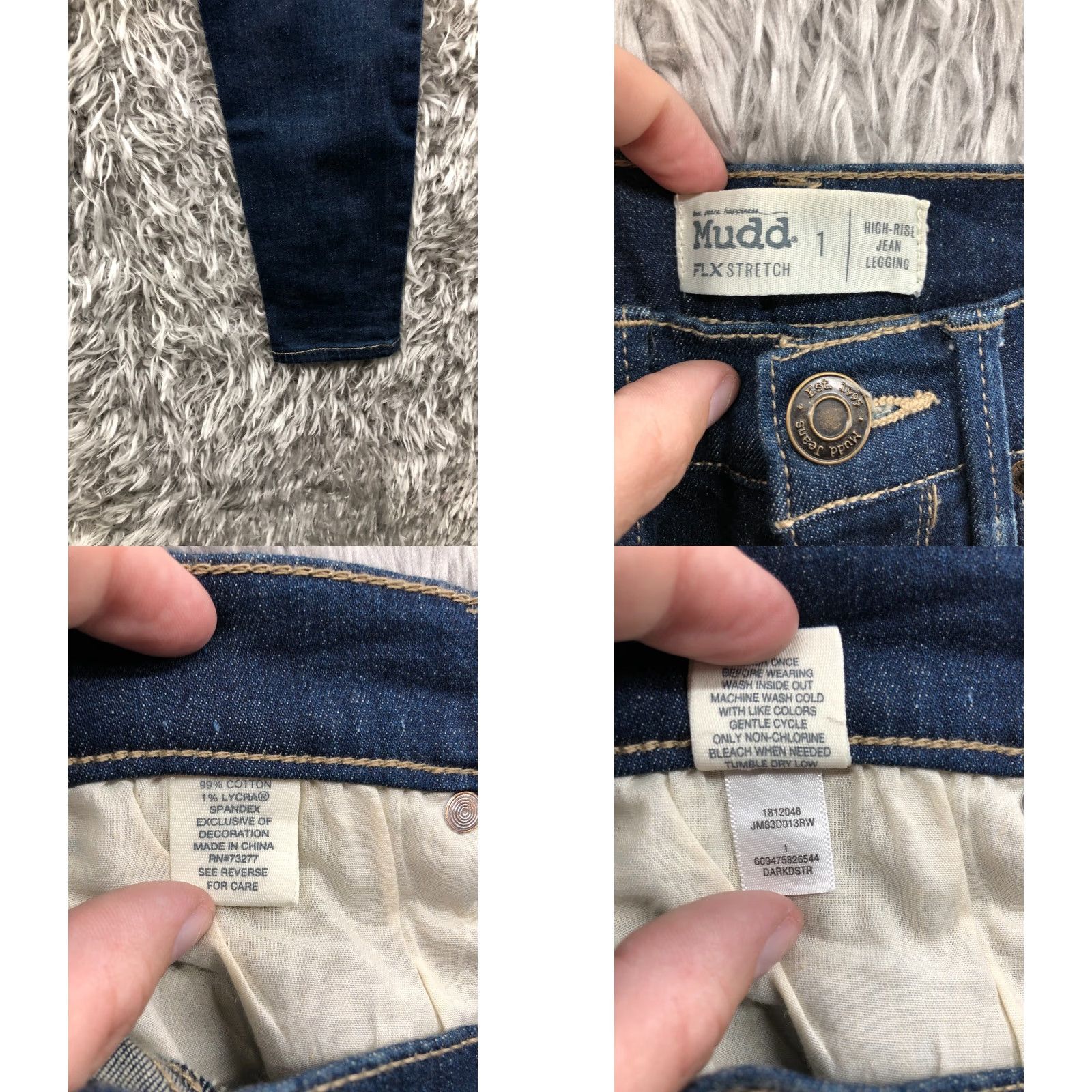 Vintage Mudd High Rise Jegging Jeans Size 1 Juniors Dark Wash Blue Denim Dark Wash Jeans Slim Fit Regular Rise 5-Pocket Womens/Junior? Size 25" / US 0 / IT 36 - 8 Thumbnail