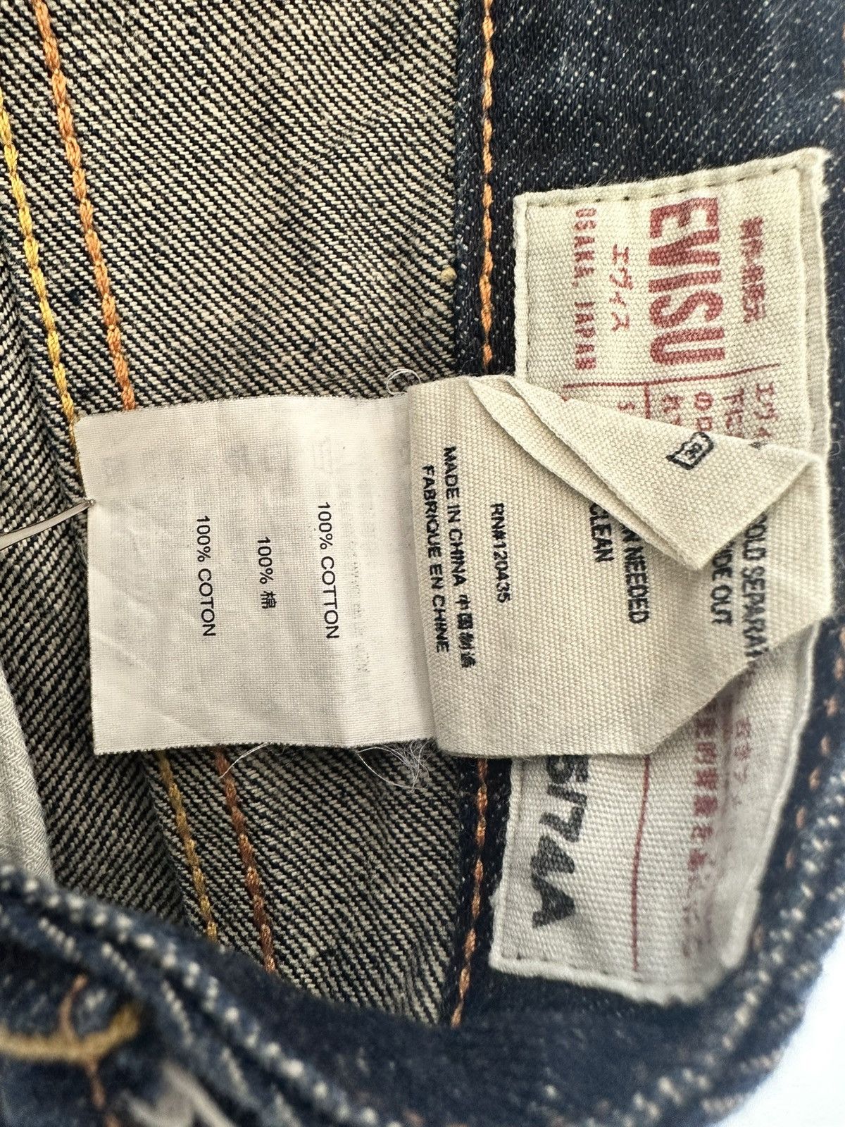 Evisu EVISU MULTICOLOR PAINTED DIACOCK JEAN SIZE 29X34 Size US 29 - 5 Thumbnail