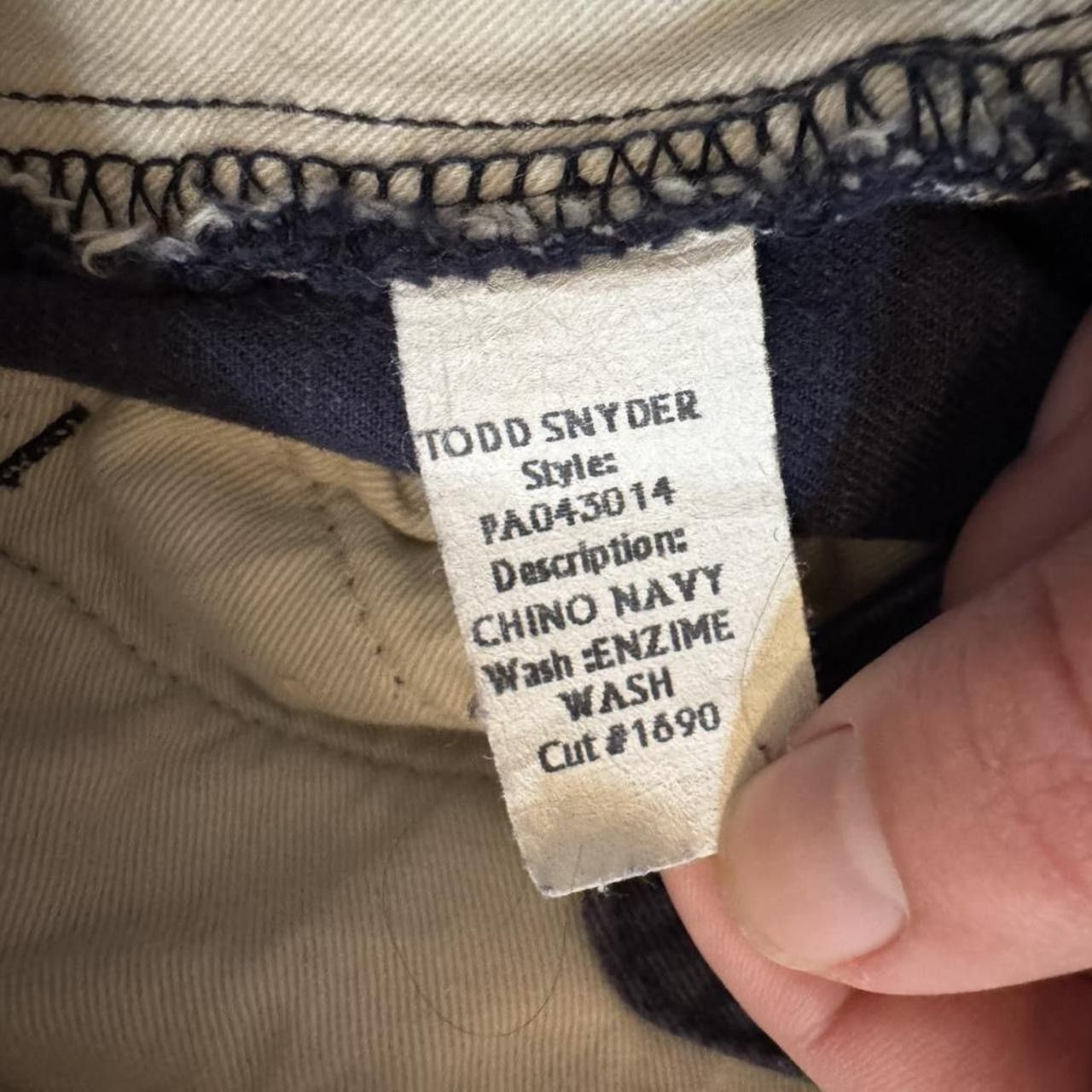 Todd Snyder Todd Snyder Basic Navy Blue Chino Pants 32" Waist Size US 32 / EU 48 - 6 Thumbnail