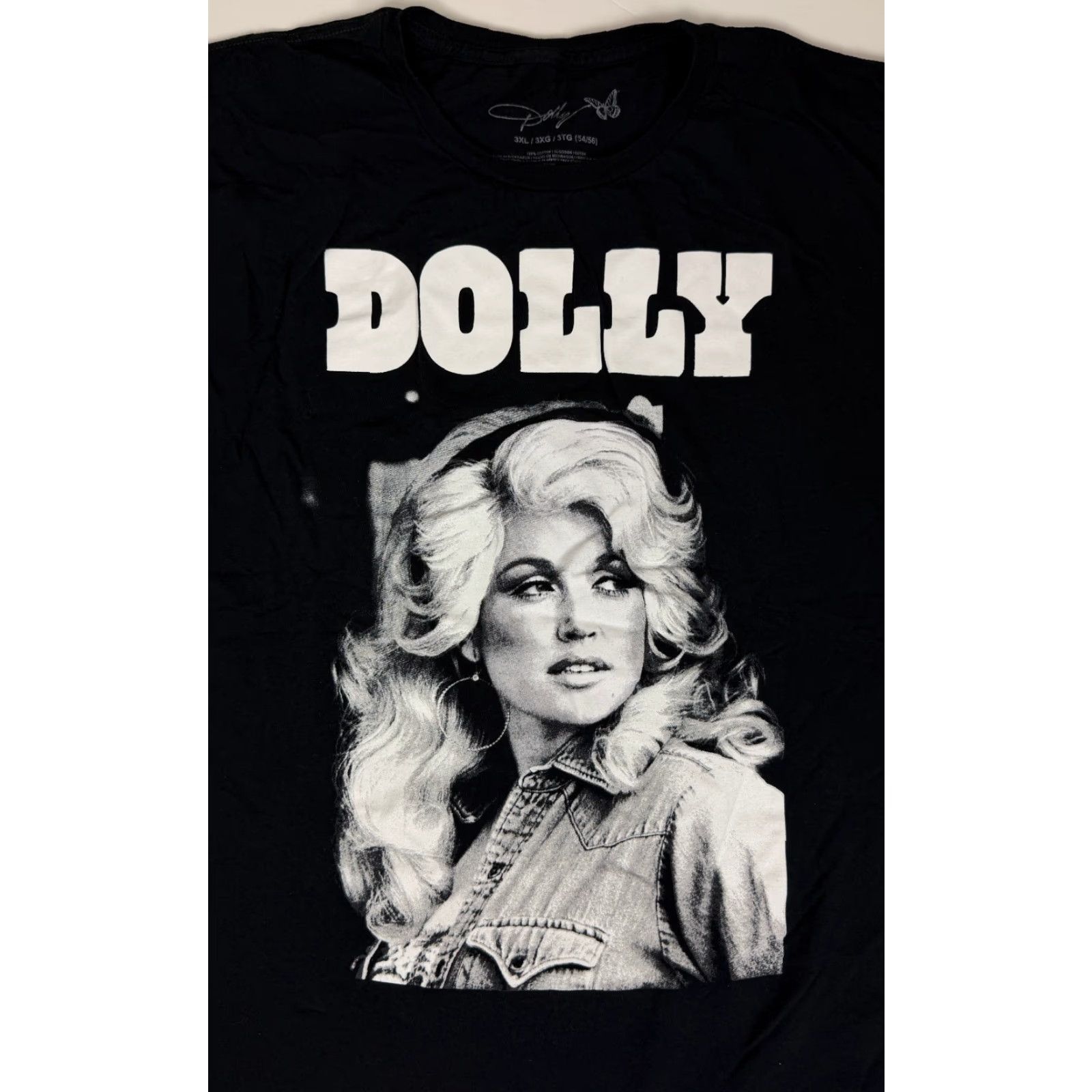 Vintage Dolly Parton Shirt Adult 3XL Black Graphic Portrait Music Country Pop Tennessee Size US XXL / EU 58 / 5 - 2 Thumbnail