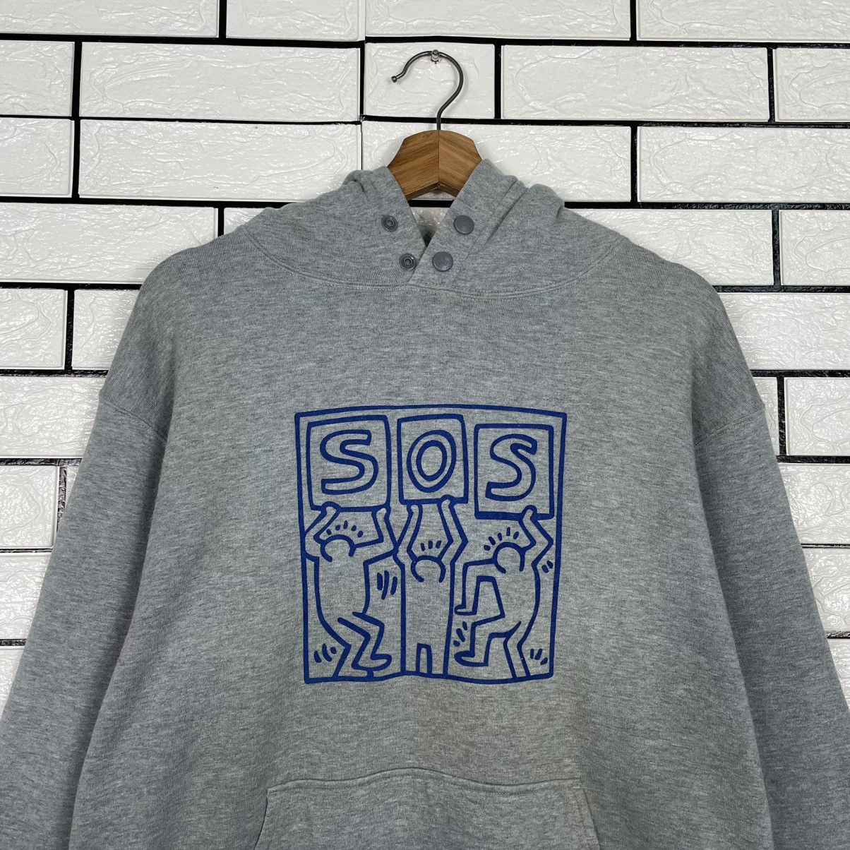 Keith Haring Keith Haring SOS Big Logo Pullover Hoodie Size US L / EU 52-54 / 3 - 11 Thumbnail