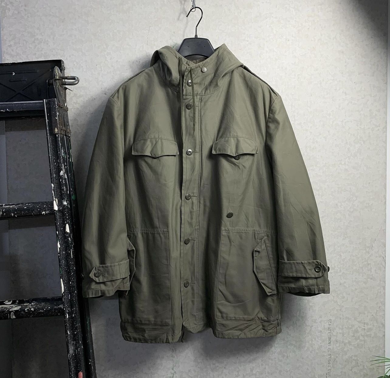 Image of Archival Clothing x Military 1980’S Military Issued Heavy Coat in Miltary Green, Men's (Size XL)