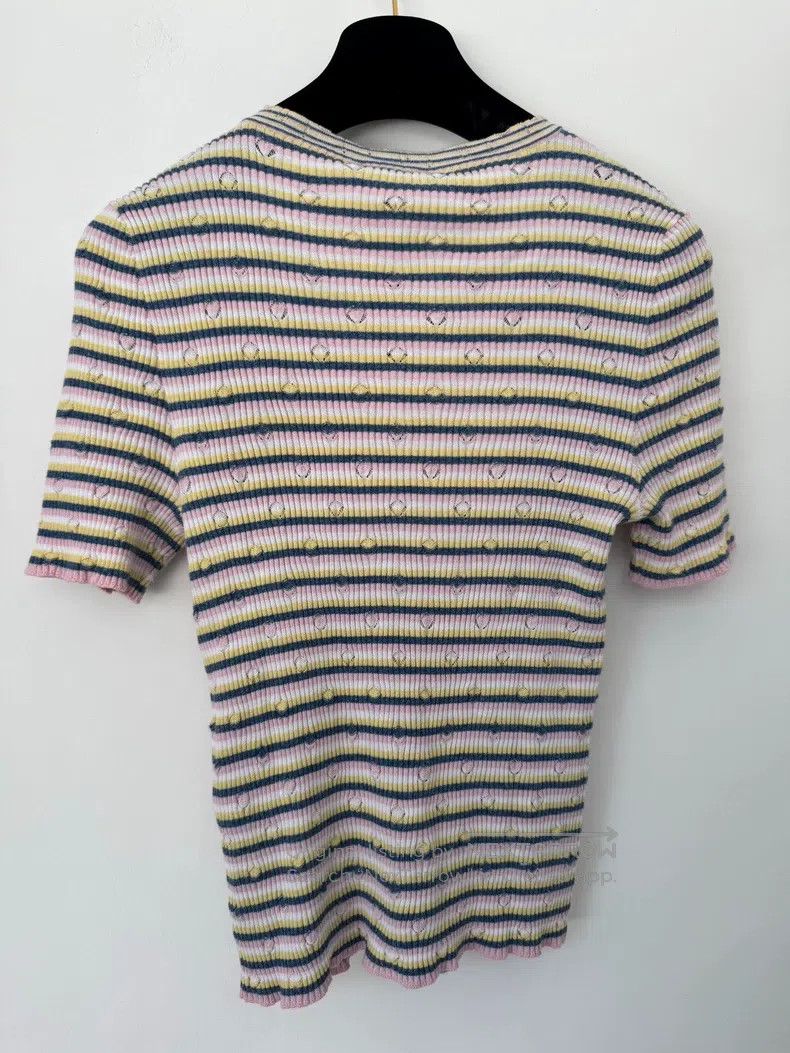 Chanel Chanel Colourful striped letter badge label knitted short Size XS / US 0-2 / IT 36-38 - 2 Thumbnail