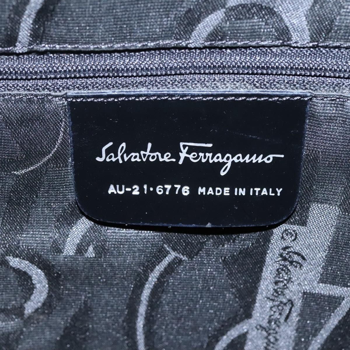 Salvatore Ferragamo Salvatore Ferragamo Shoulder Bag Canvas Gray Black Silver Size ONE SIZE - 15 Thumbnail