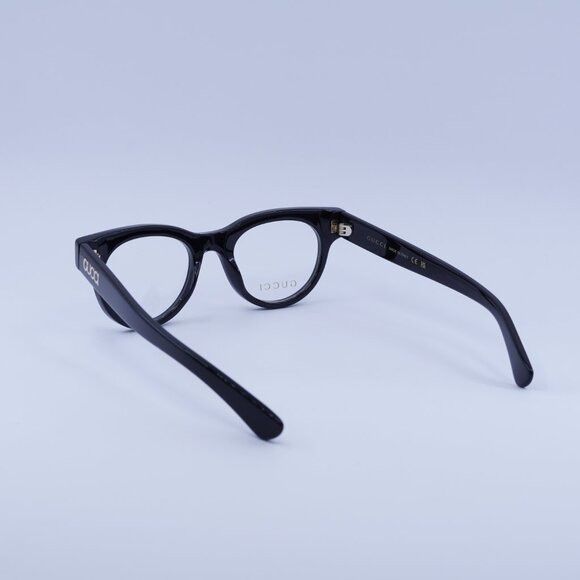 Gucci Gucci GG1792O 001 Eyeglasses Shiny Black 46mm Square Frame Size ONE SIZE - 3 Thumbnail